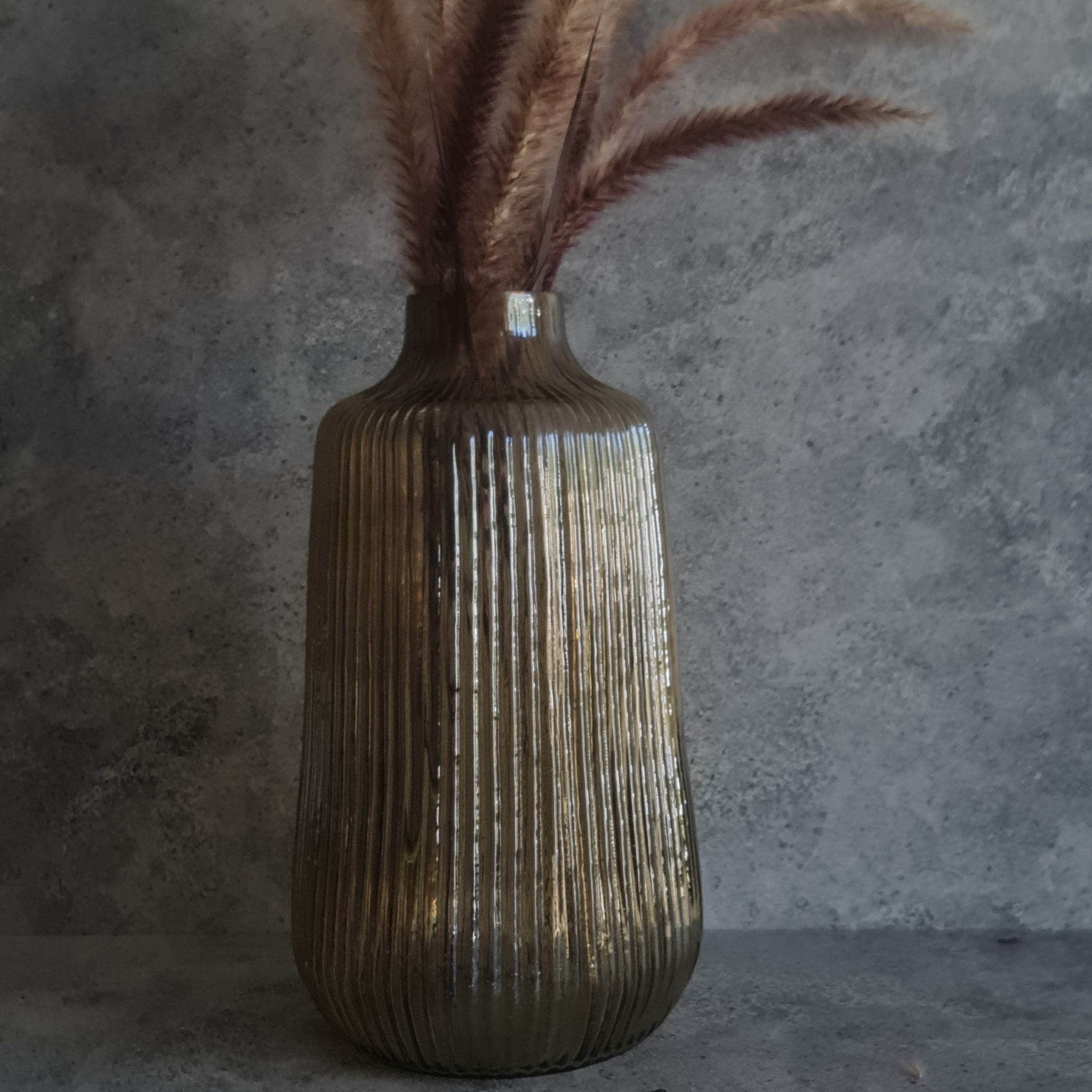 Handcrafted Glass Vase, Home decor tall vase