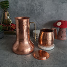 Copper Water Jug, Copper Jug, Handmade Copper Pitcher, Copper Water Jug, Water Storage Tumbler, Picher, Copper Carafe