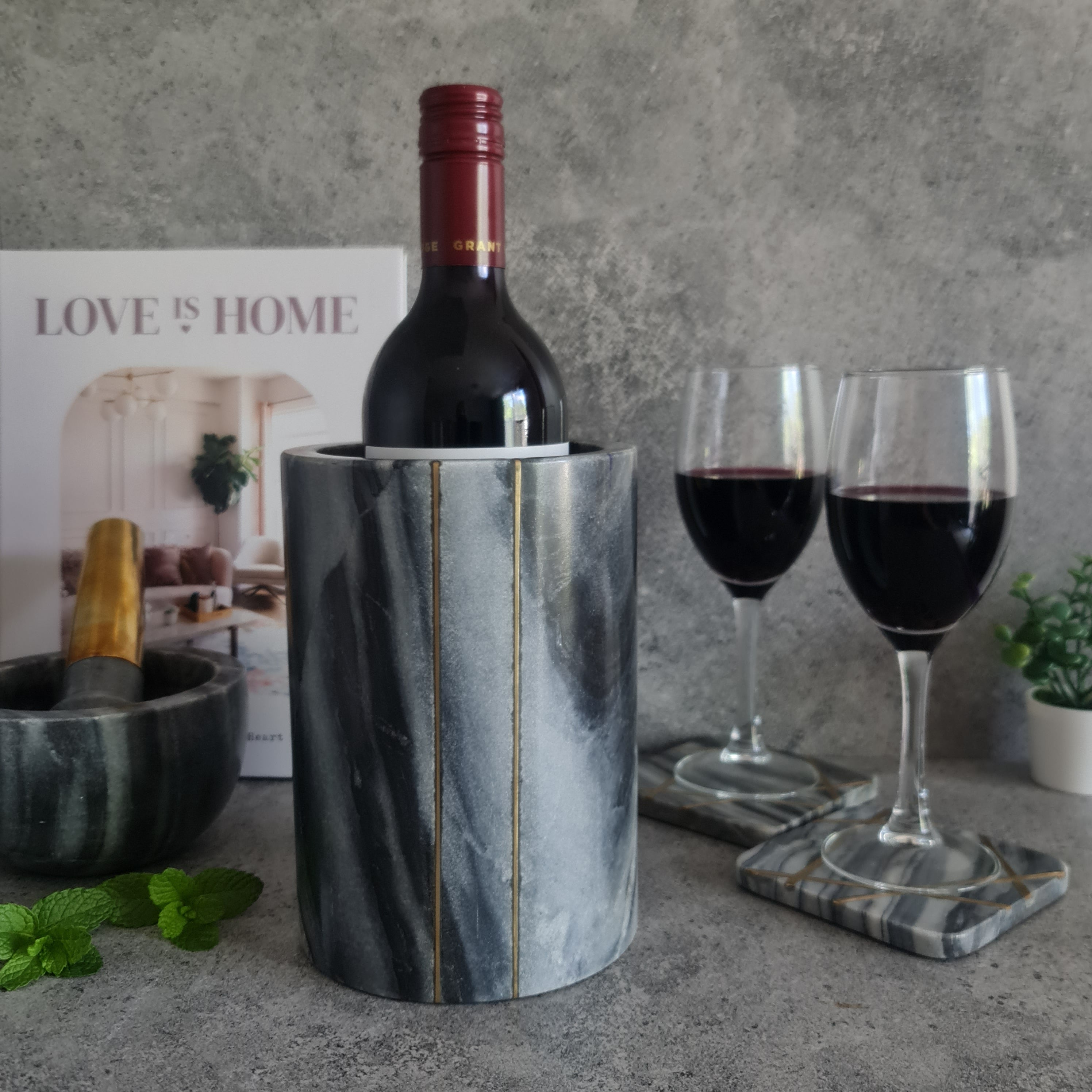 Marble Wine Chiller, Marble Vase, Barware Collection
