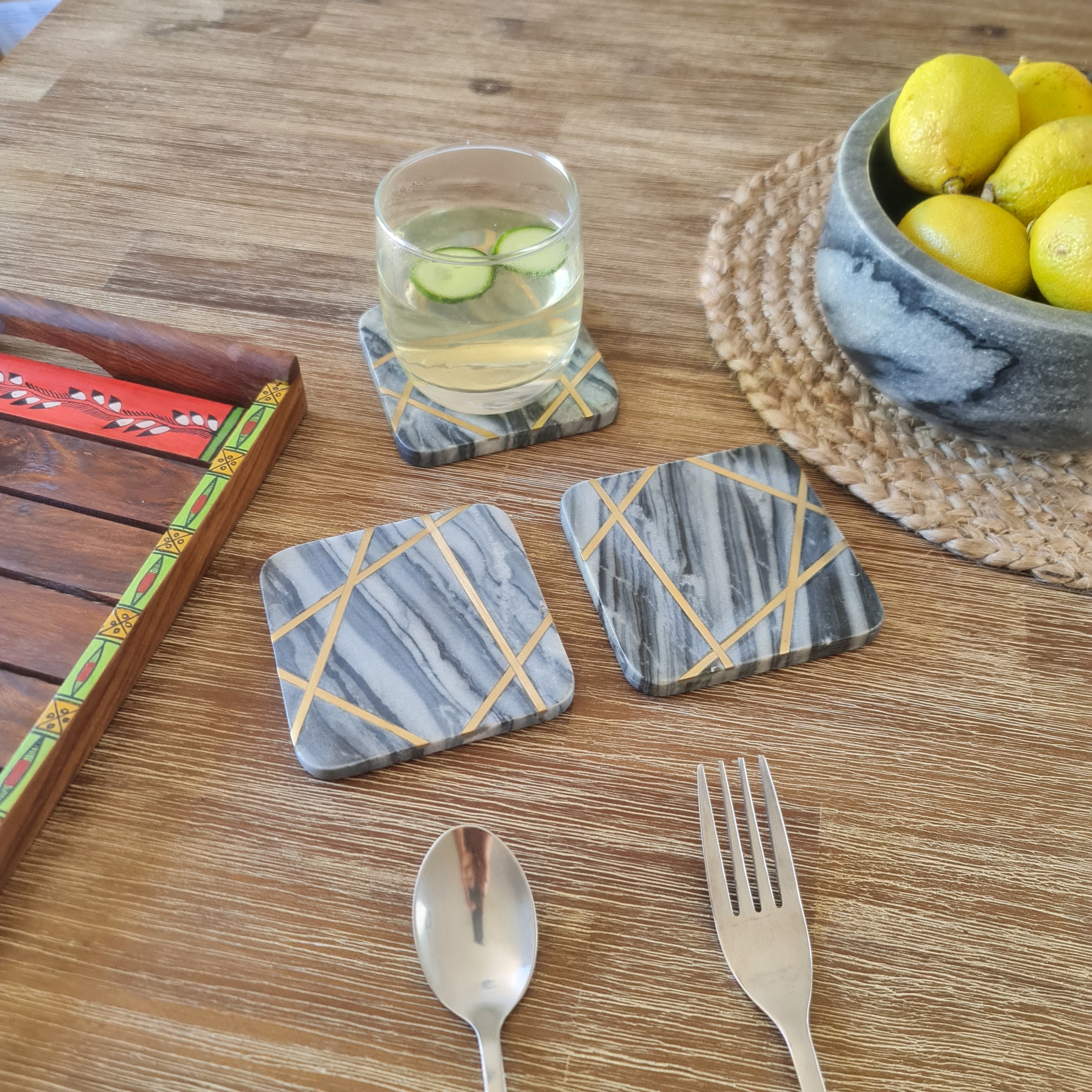 Marble drink Coaster, Coaster, Coaster Sets, Marble Coaster Barware Collection, Gift