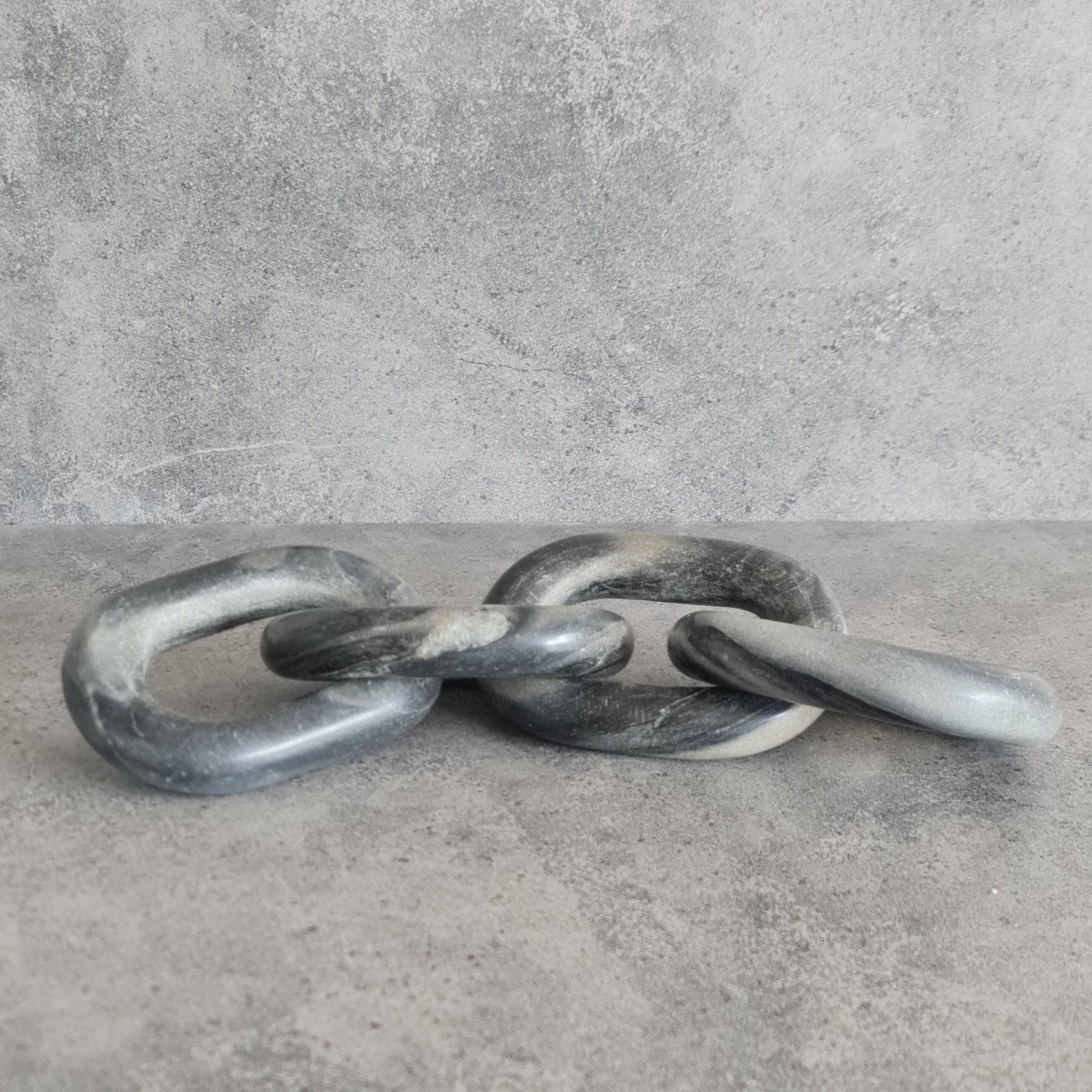 Marble Chain Decor, Home Decor Piece, Marble Chain Home Decor, Figurine