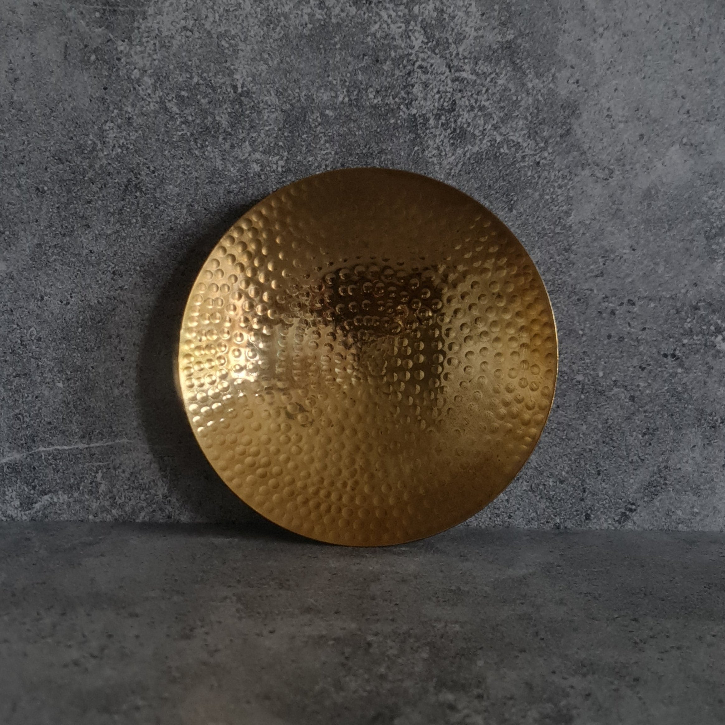 Brass Curved Plates - Set of 3, Brass Bowl, Brass Serving Bowl, Home Decor, Decorative Brass Plate, Serving Plate, Hammered Plate, Decor Piece