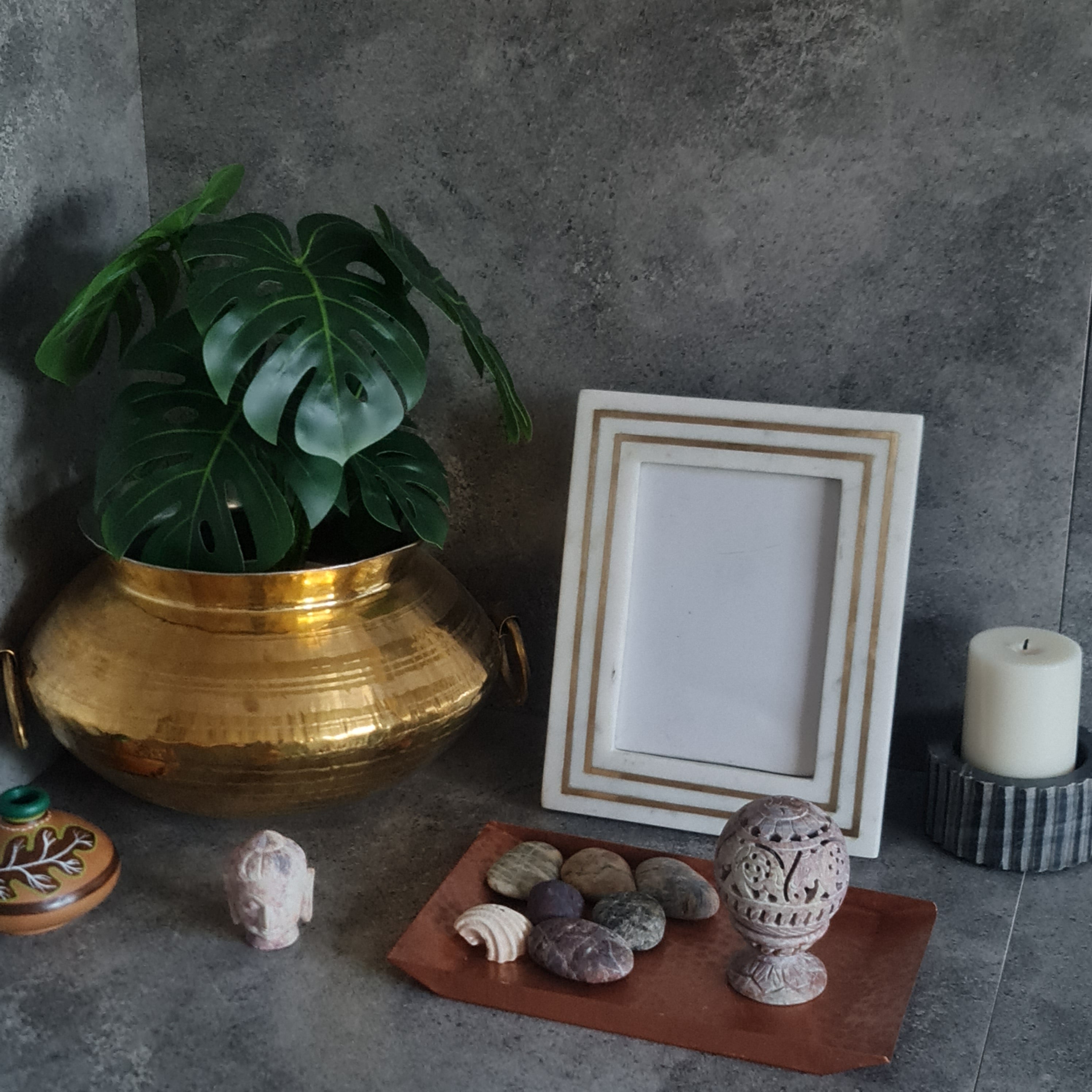 Brass Planter, Brass Pot Planter, Home Decor, Pot, Cooking Pot, Cookware