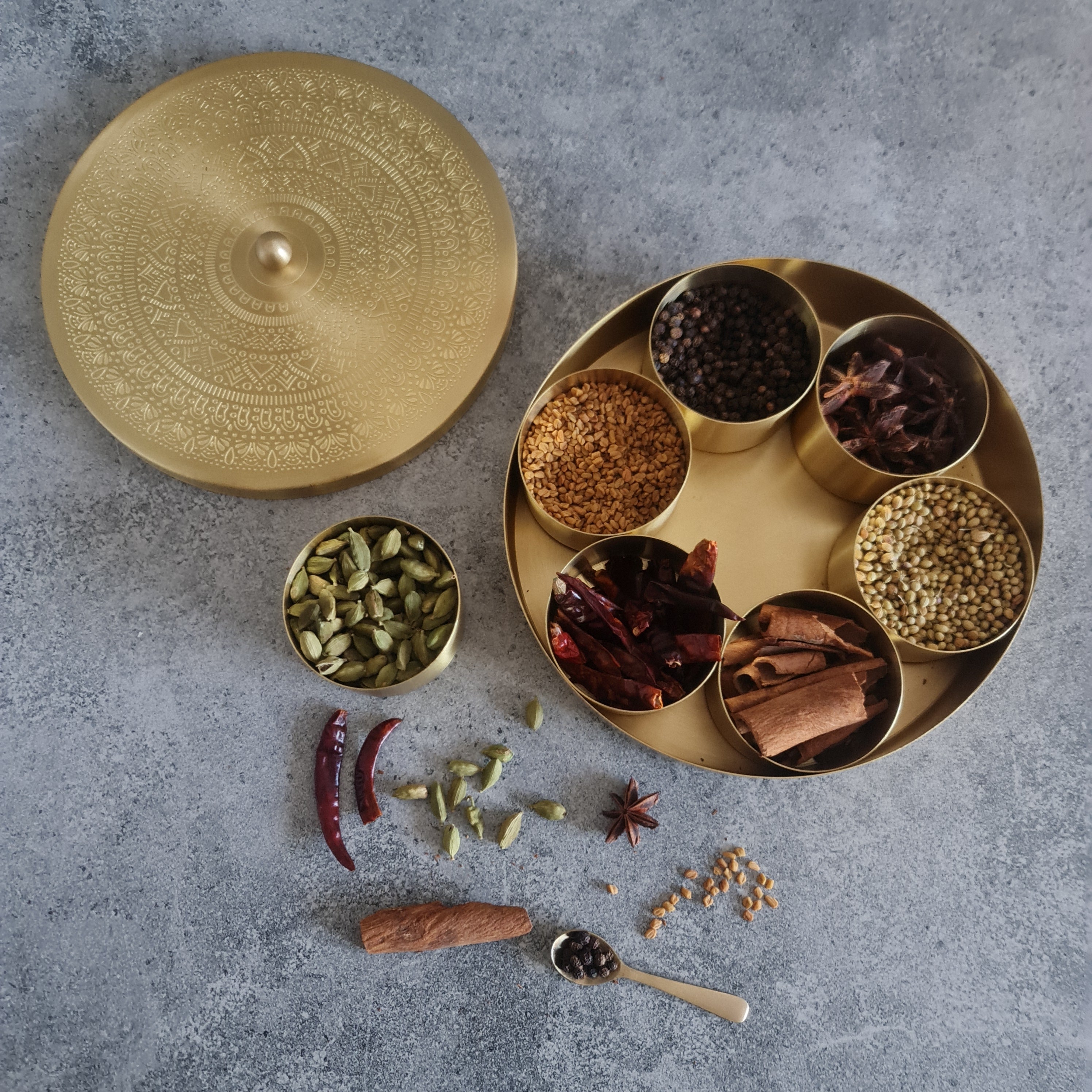 Brass Spice Box