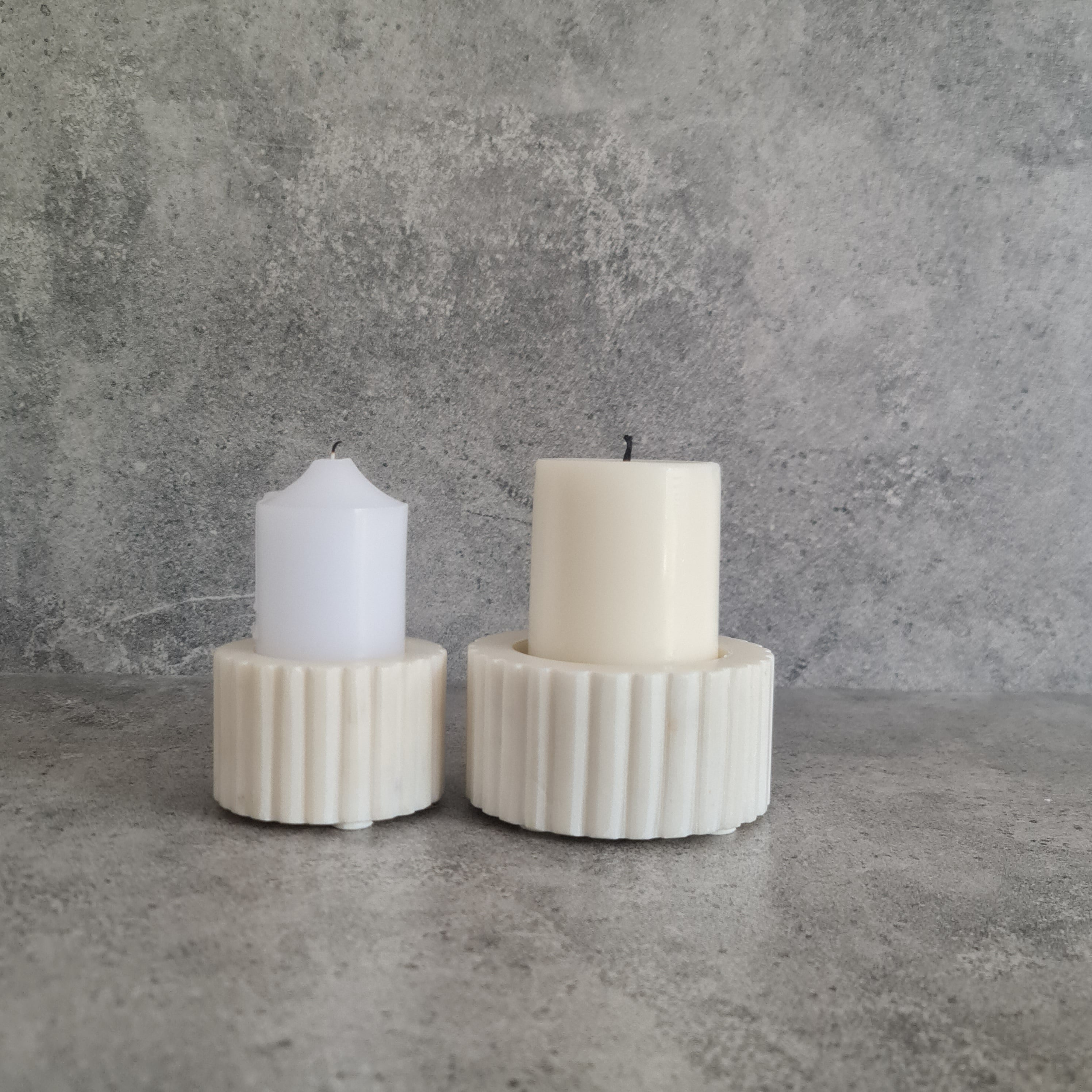 Candle Stand - white Marble
White marble candle stand
White marble ribbed candle stand
Home decor
Gift