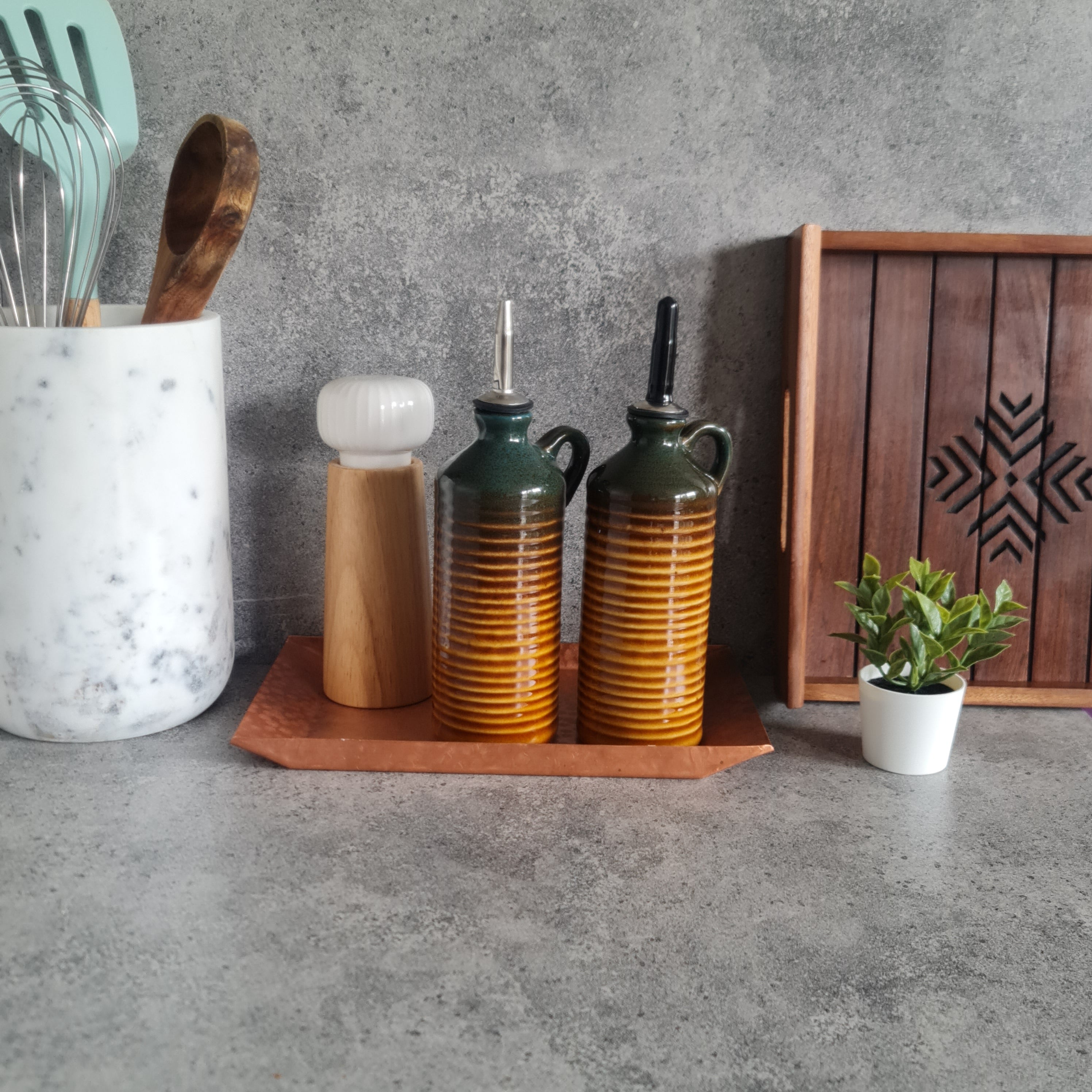 Ceramic Oil Bottle, Jar