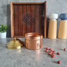 Curio Copper Canister, Jewelry  Box,  Copper Trinket Box