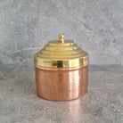 Curio Copper Canister, Jewelry  Box,  Copper Trinket Box