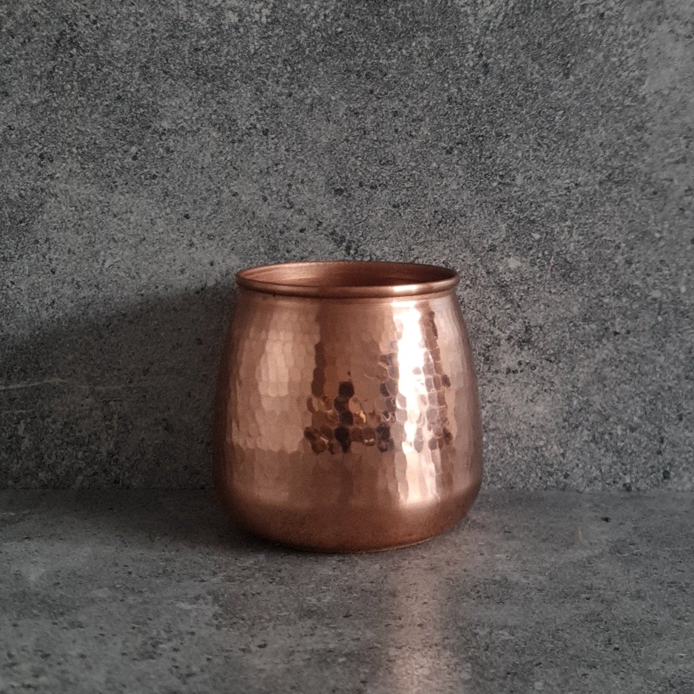 Copper Hammered Vase, Home decor