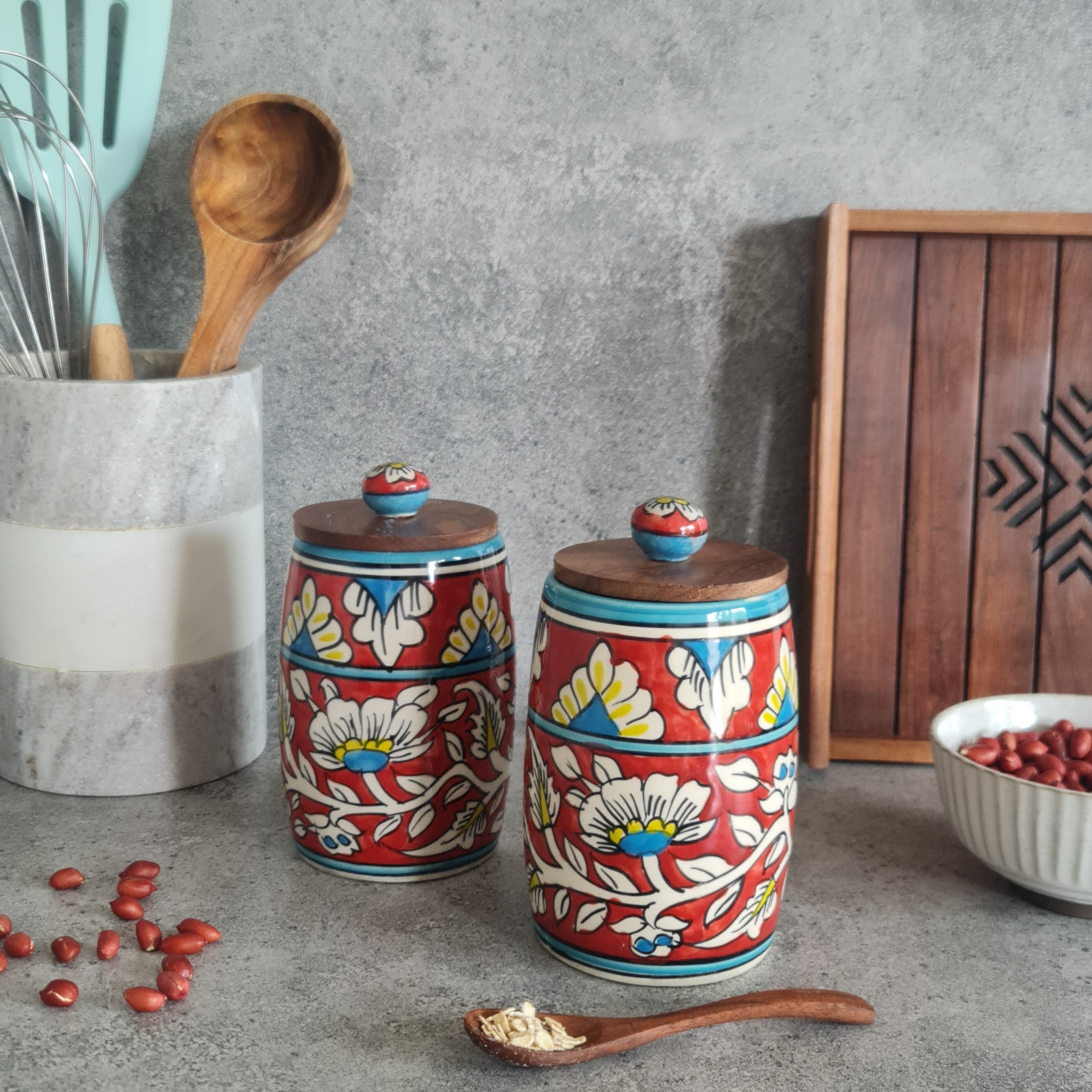 Ceramic Canister, Ceramic Jar, Handmade Canister