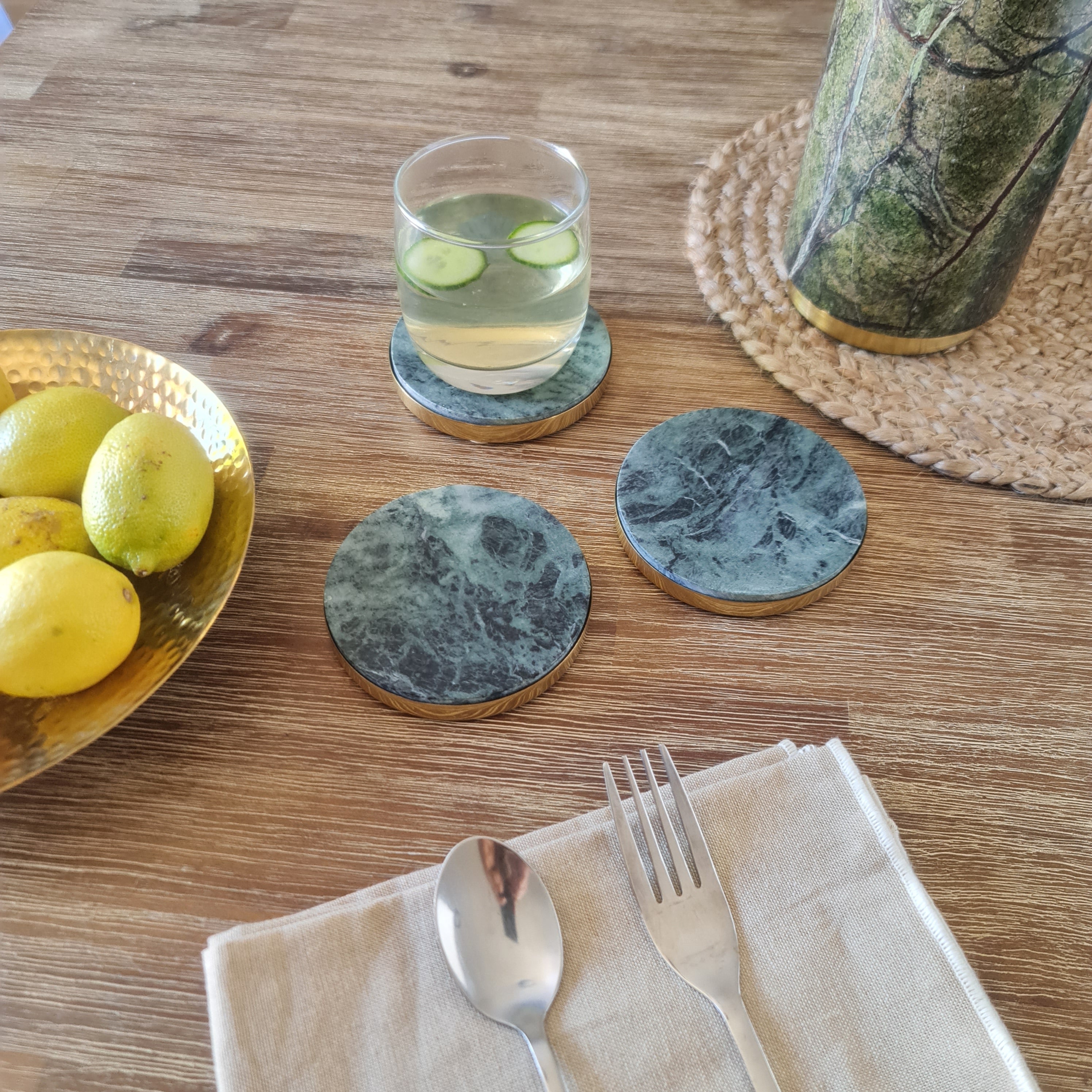 Marble drink Coaster, Coaster, Coaster Sets, Marble Coaster Barware Collection, Gift