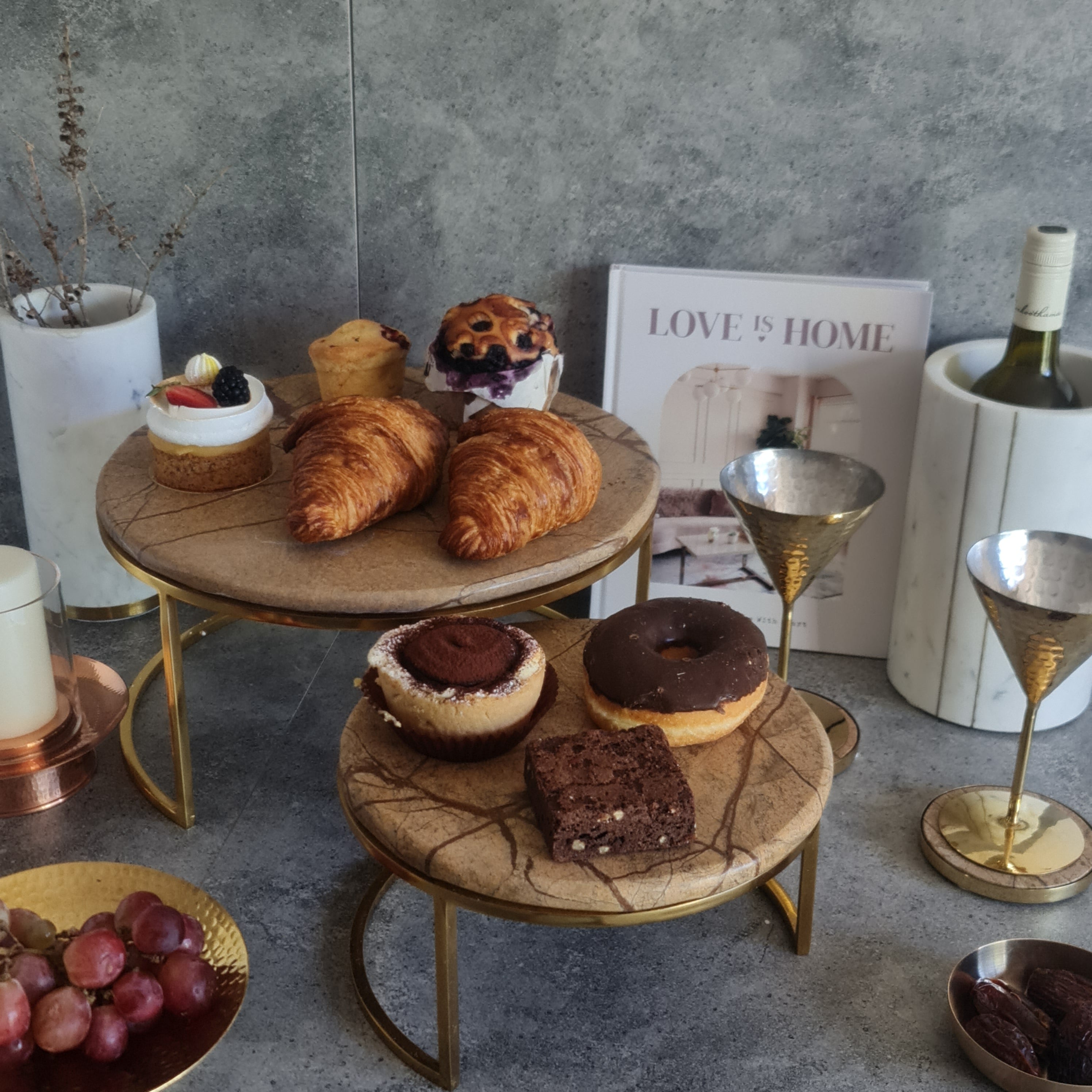 Serving Tray, Marble Cake Stand, Cake Serving Stand