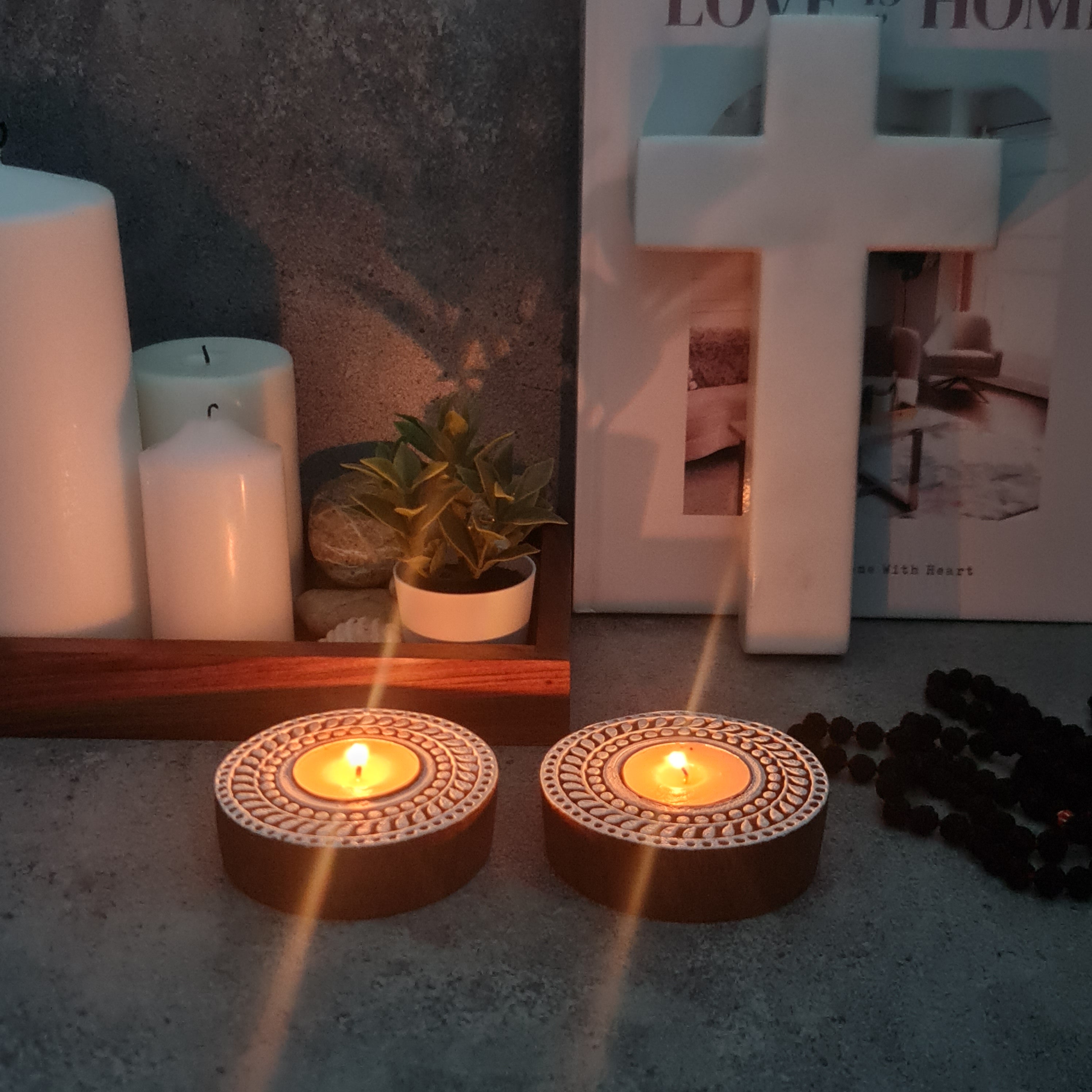 Mandala Tea Light Candle Holder, Tea Light Holder, Tea Light Candle Holder, Home Decor