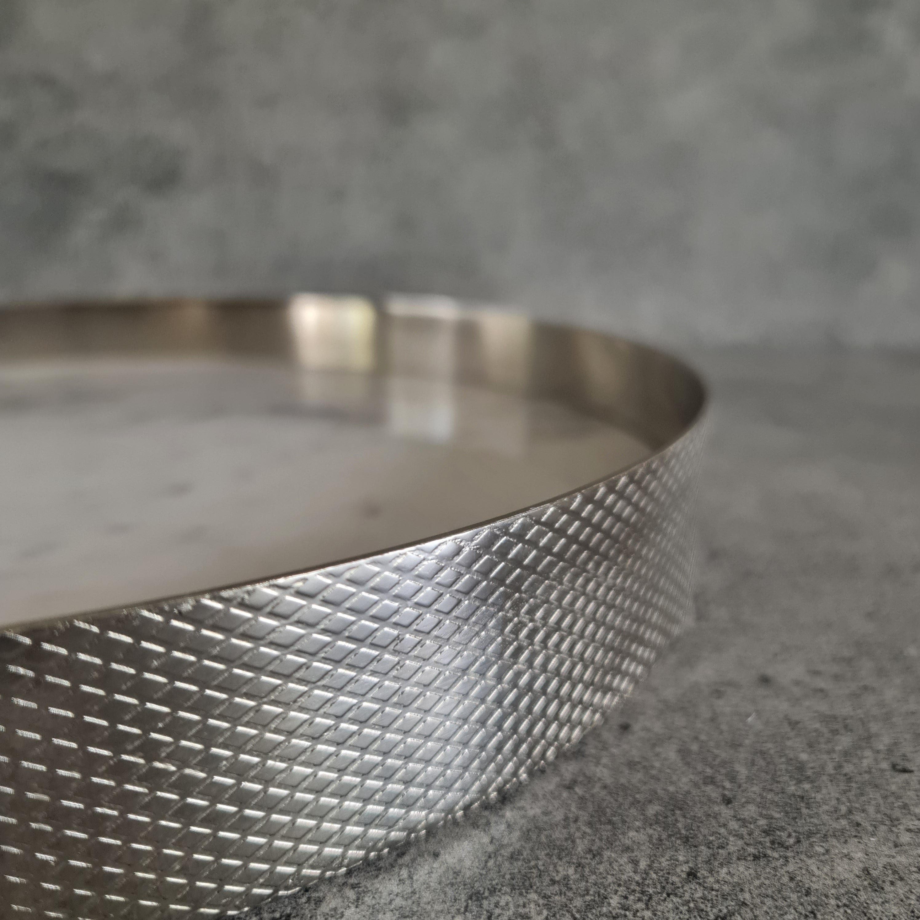 White Marble Tray, White Marble Decorative tray, White Marble Tray with Nickel Ring