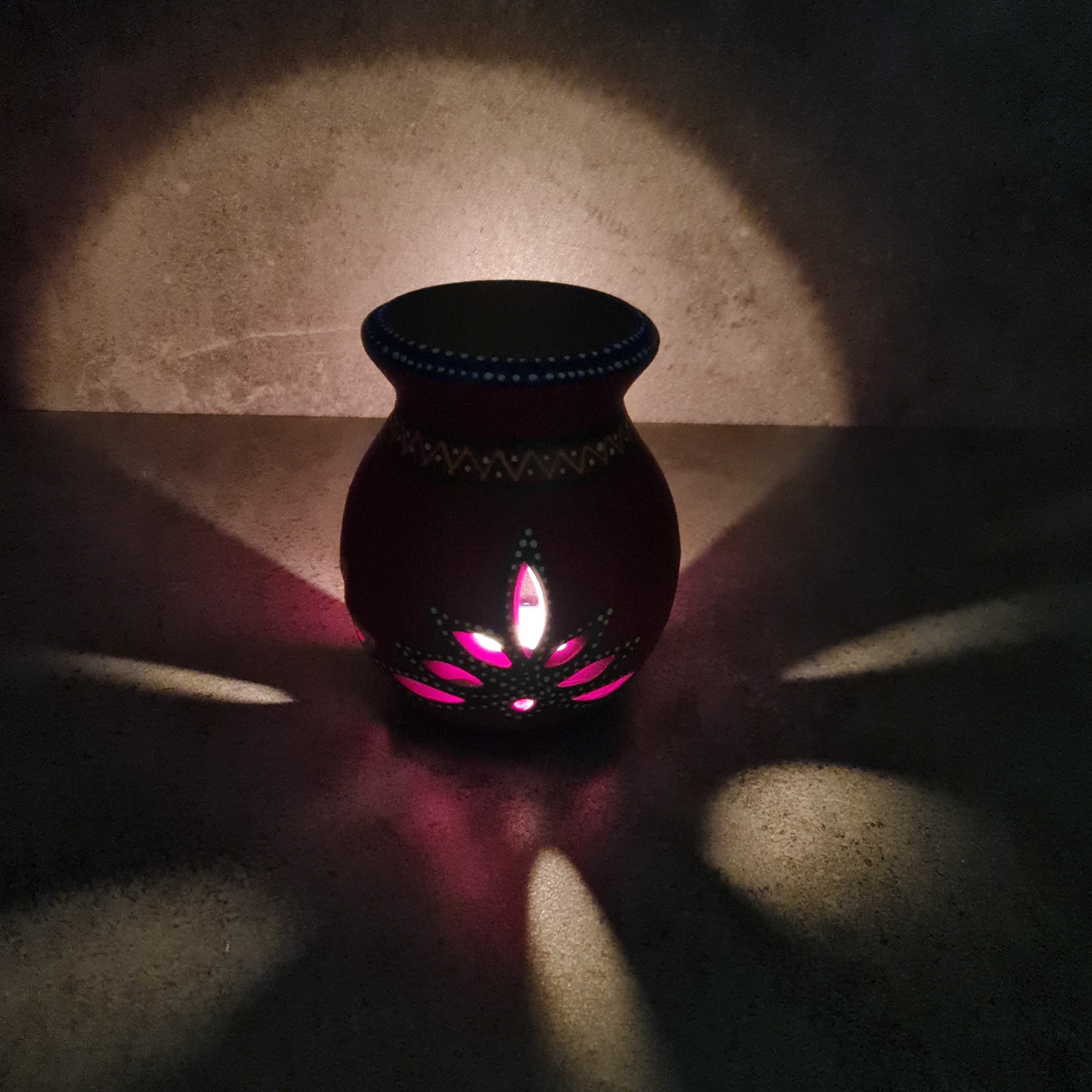 Tea Light Holder, Home decor, Diffuser, Aromatic Diffuser, Terracotta Tea Light Holder & Diffuser