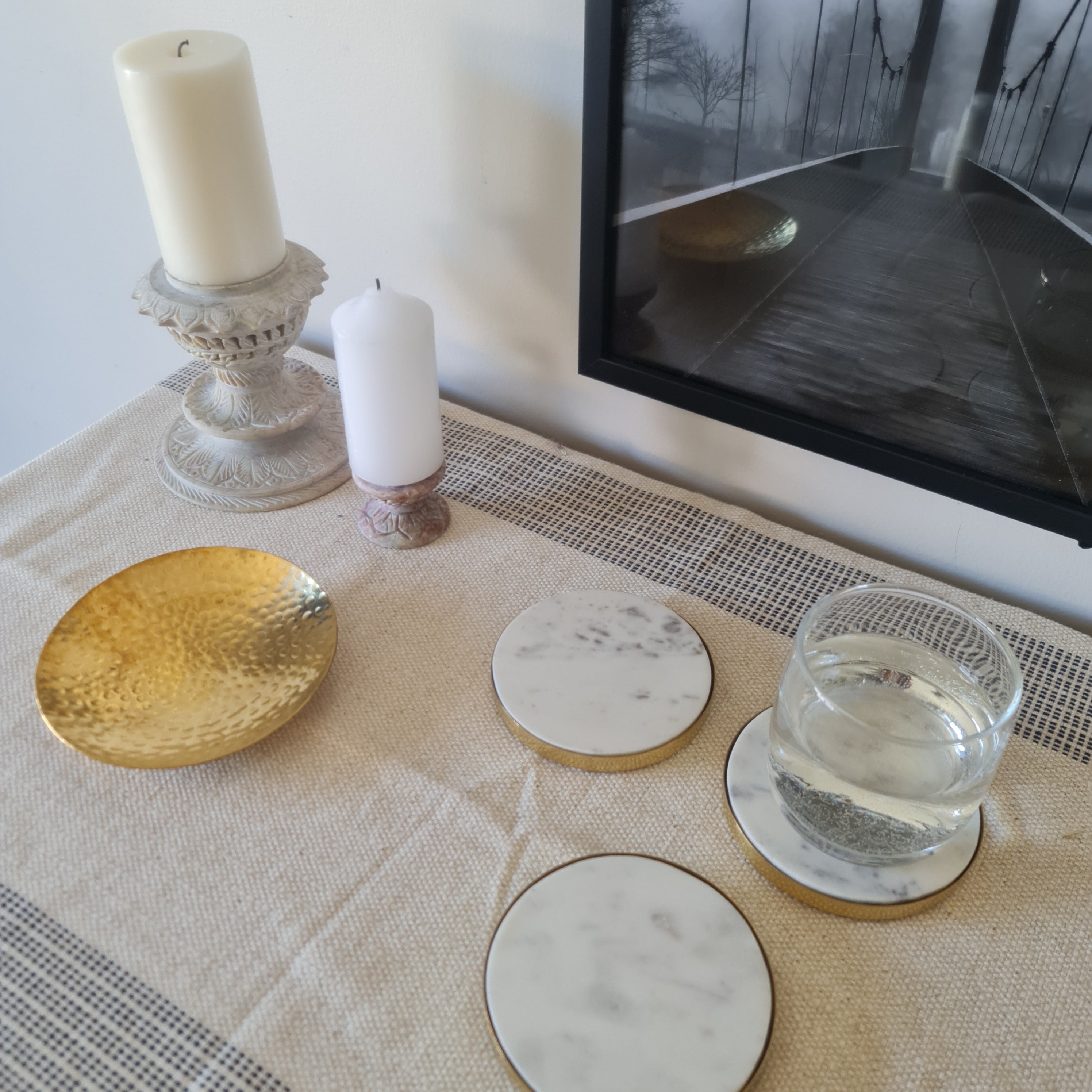 Marble drink Coaster, Coaster, Coaster Sets, Marble Coaster Barware Collection, Gift