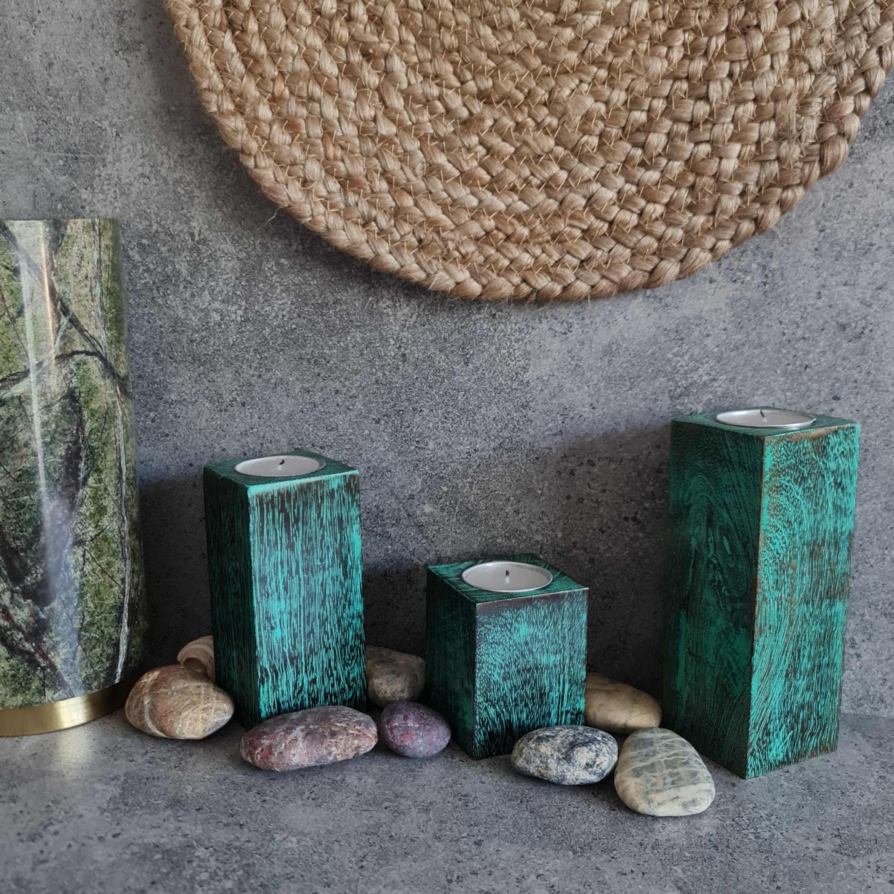 Tea Light Candle Holder, Tea Light Holder, Wooden Tea Light, Home Decor, Pillar Tea Light