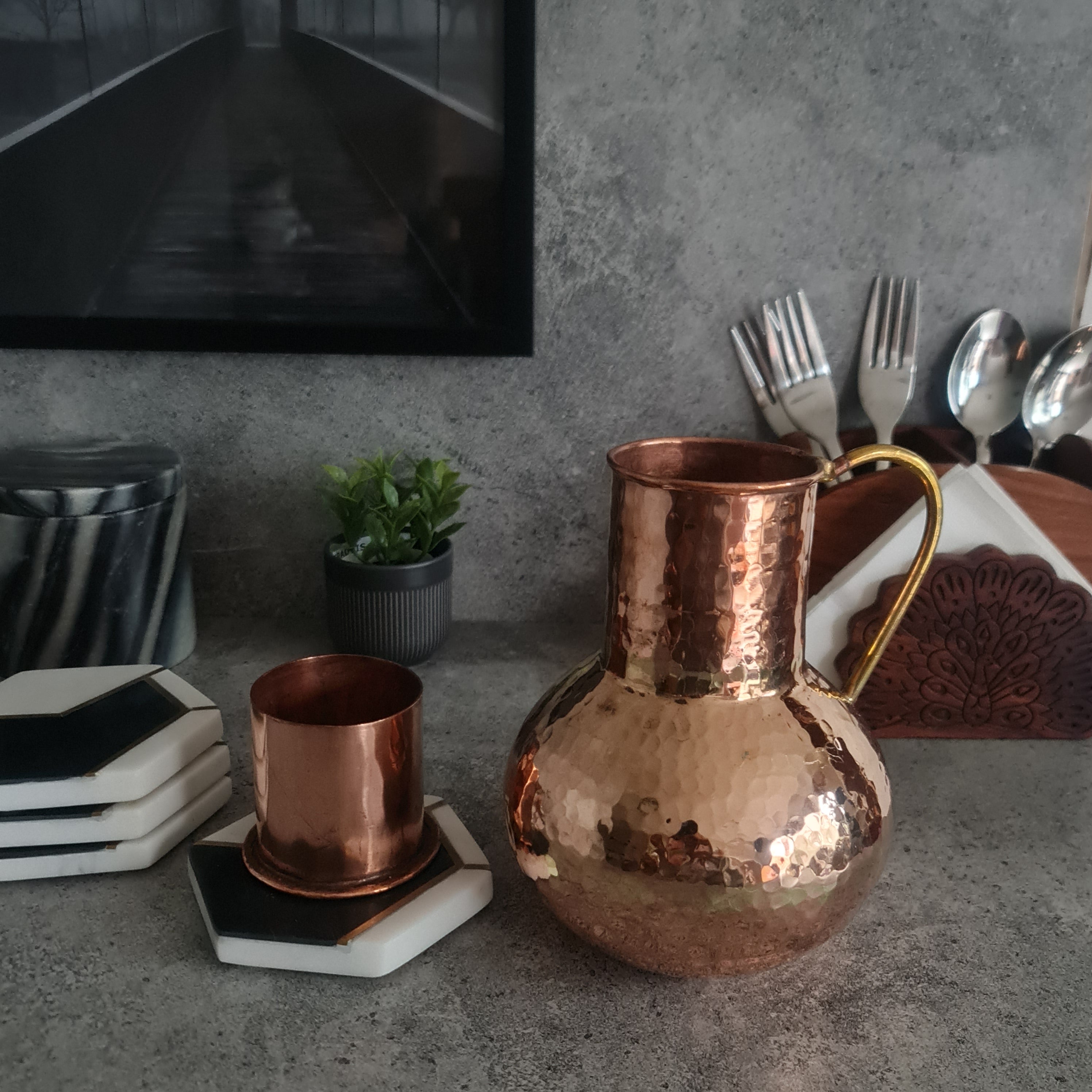 Copper Jug, Copper water jug, Handmade Copper Pitcher, Copper Water Jug, Water Storage Tumbler, Picher, Copper Carafe