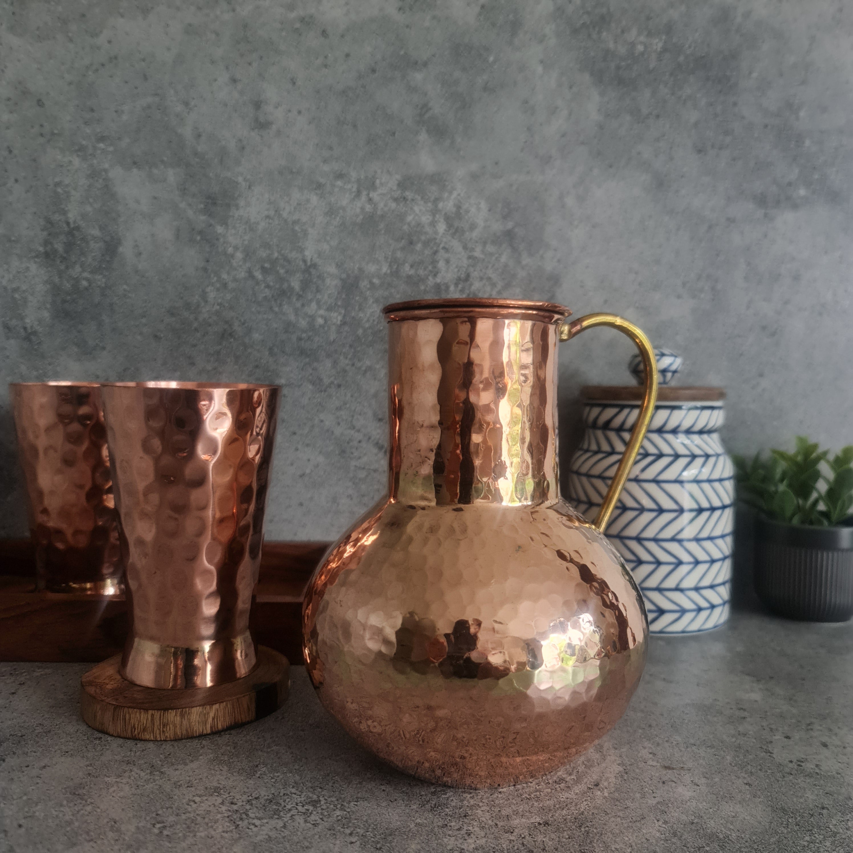 Copper Jug, Copper water jug, Handmade Copper Pitcher, Copper Water Jug, Water Storage Tumbler, Picher, Copper Carafe