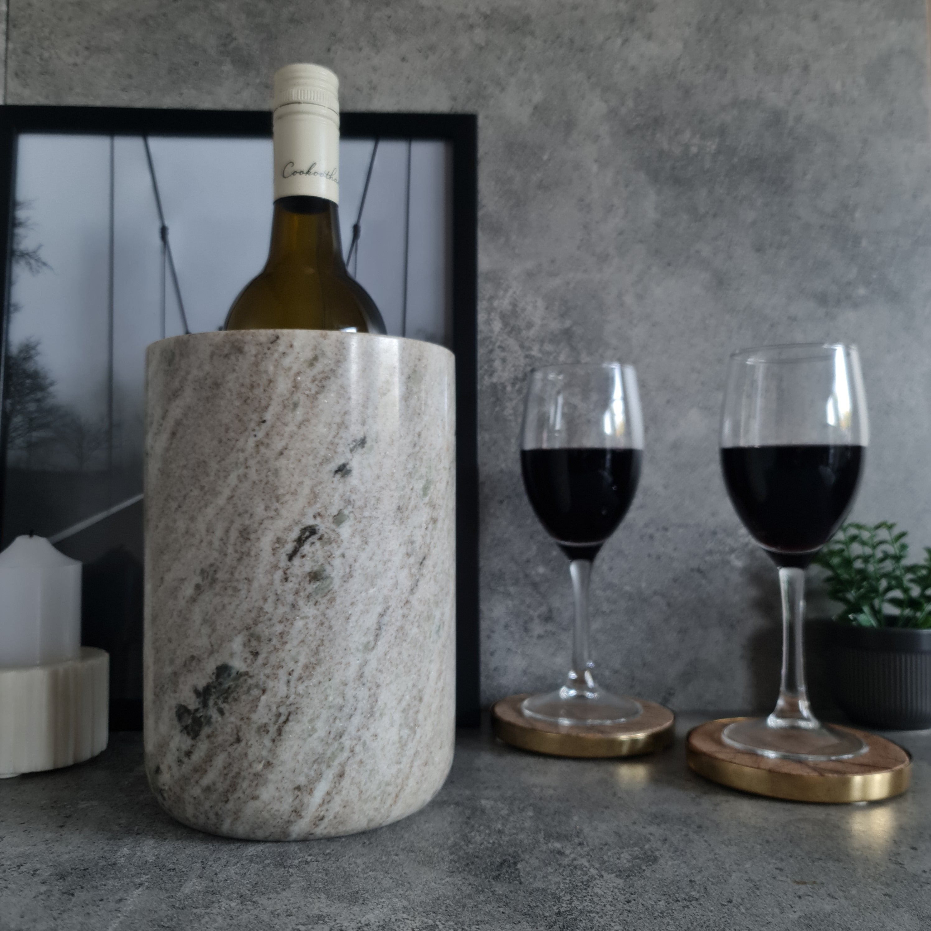Marble Wine Chiller, Marble Vase, Barware Collection
