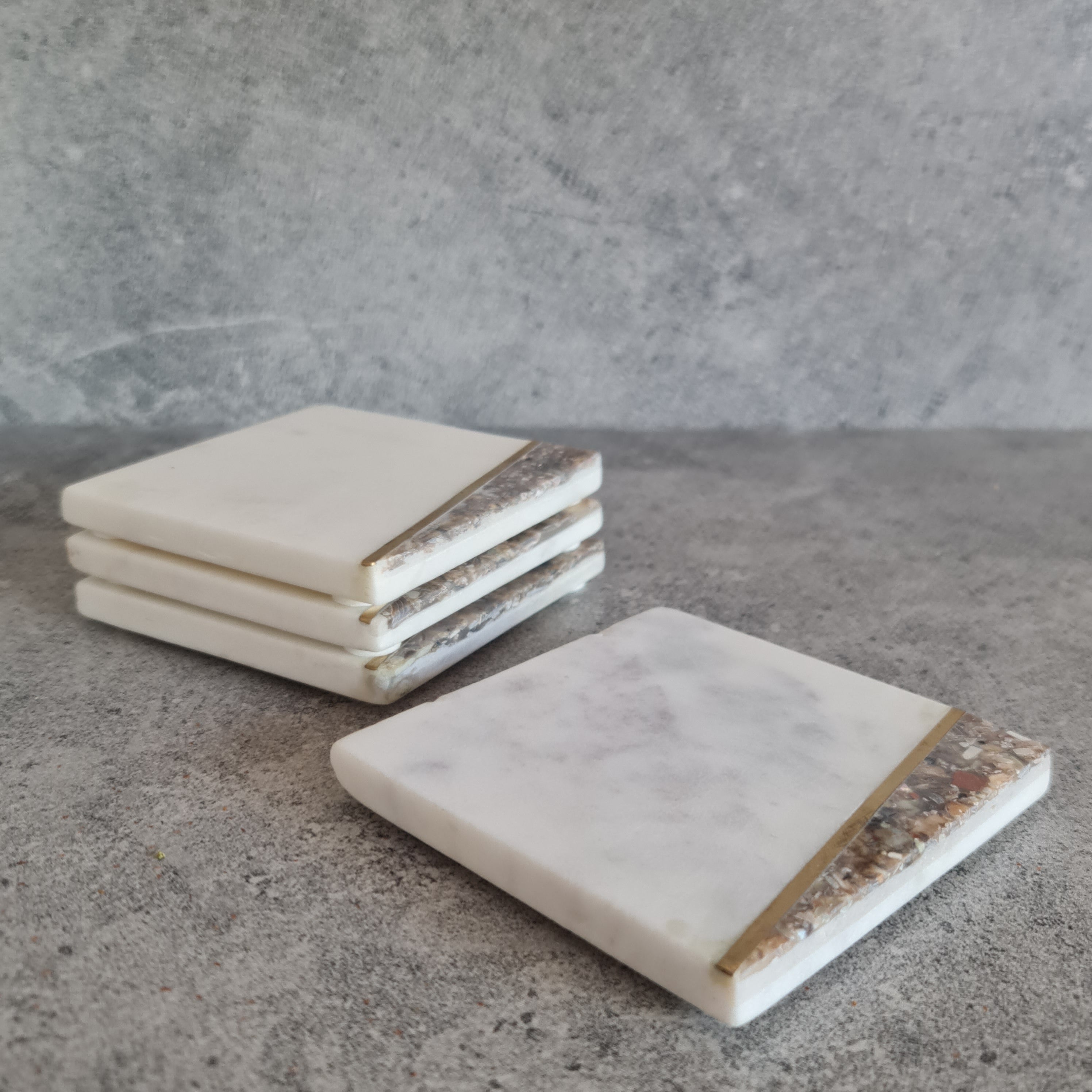 Marble drink Coaster, Coaster, Coaster Sets, Marble Coaster Barware Collection, Gift