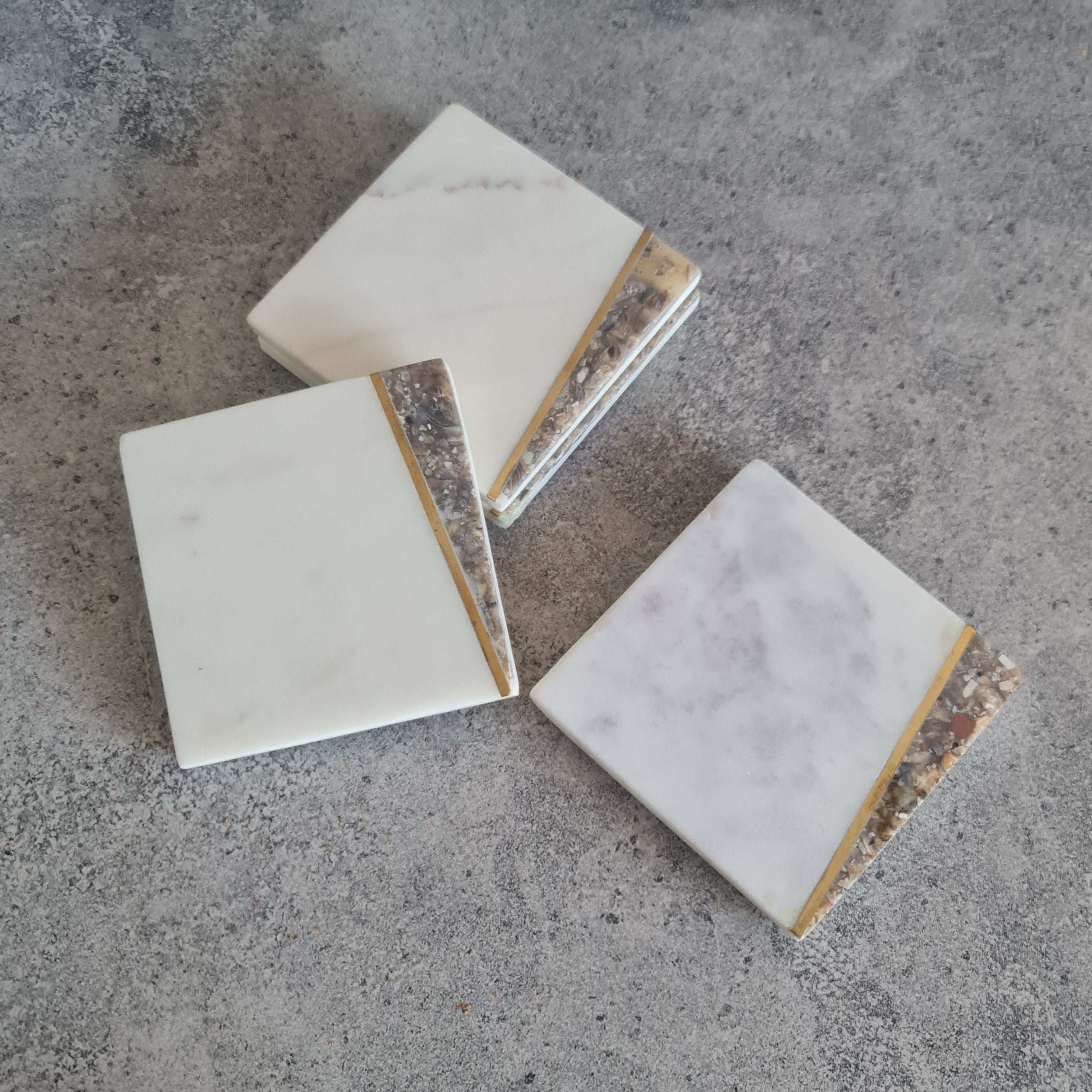 Marble drink Coaster, Coaster, Coaster Sets, Marble Coaster Barware Collection, Gift