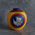 Handmade Vase, Home decor, Terracotta hand painted Vase, Rural Art