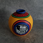 Handmade Vase, Home decor, Terracotta hand painted Vase, Rural Art