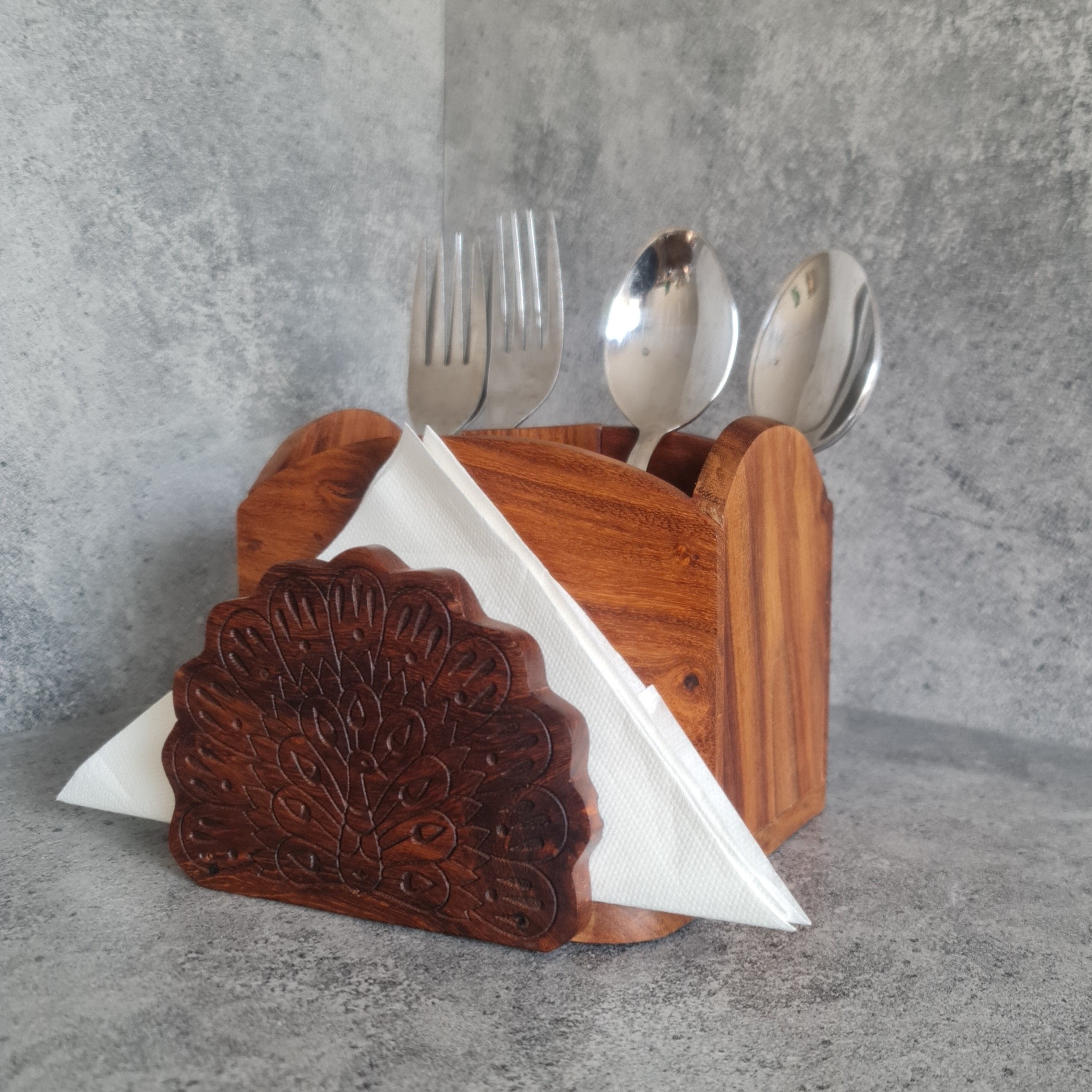 Cutlery & Tissue Holder, Napkin Holder, Cutlery Holder, Tissue Holder