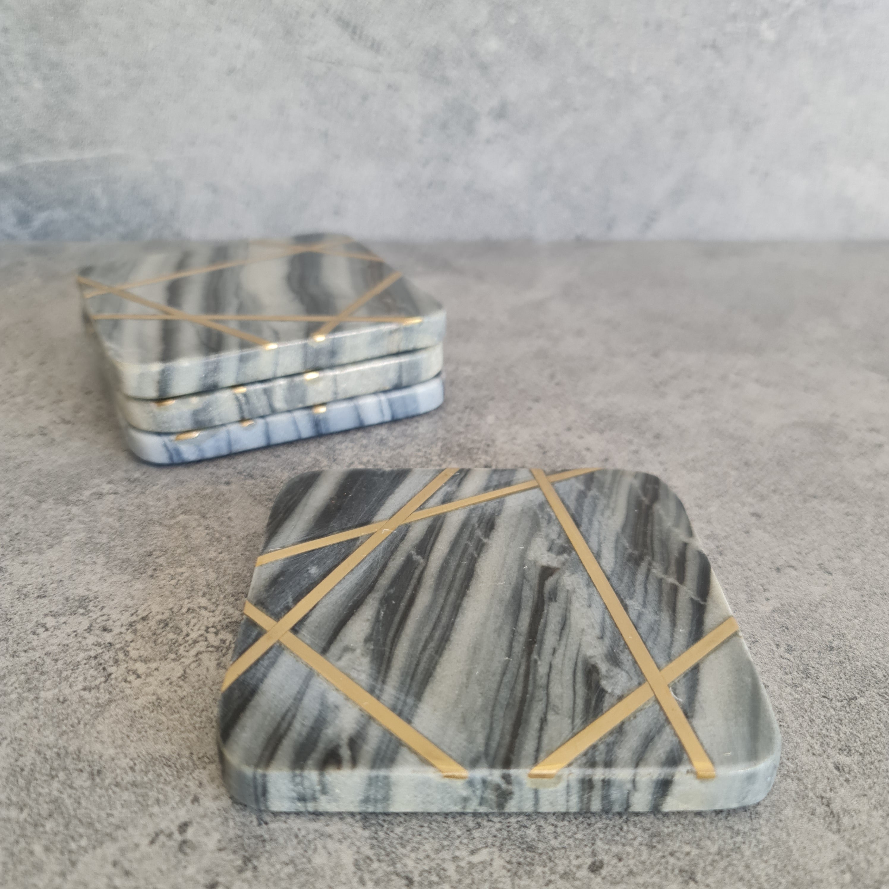 Marble drink Coaster, Coaster, Coaster Sets, Marble Coaster Barware Collection, Gift