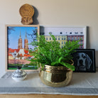 Brass Planter, Brass Hammered Planter, Home Decor