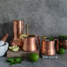 Copper Cup, Copper Mug, Copper Glass, Copper Mule Mug, Copper Hammered Mule Mug, Copper Tumbler, Cocktail Glass, Gift, Aartha Living | Handcrafted Home Decor & Lifestyle Essentials