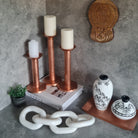 Pillar Candle Stand, Copper Candle Stand, Home Decor, Handcrafted Candle Stand