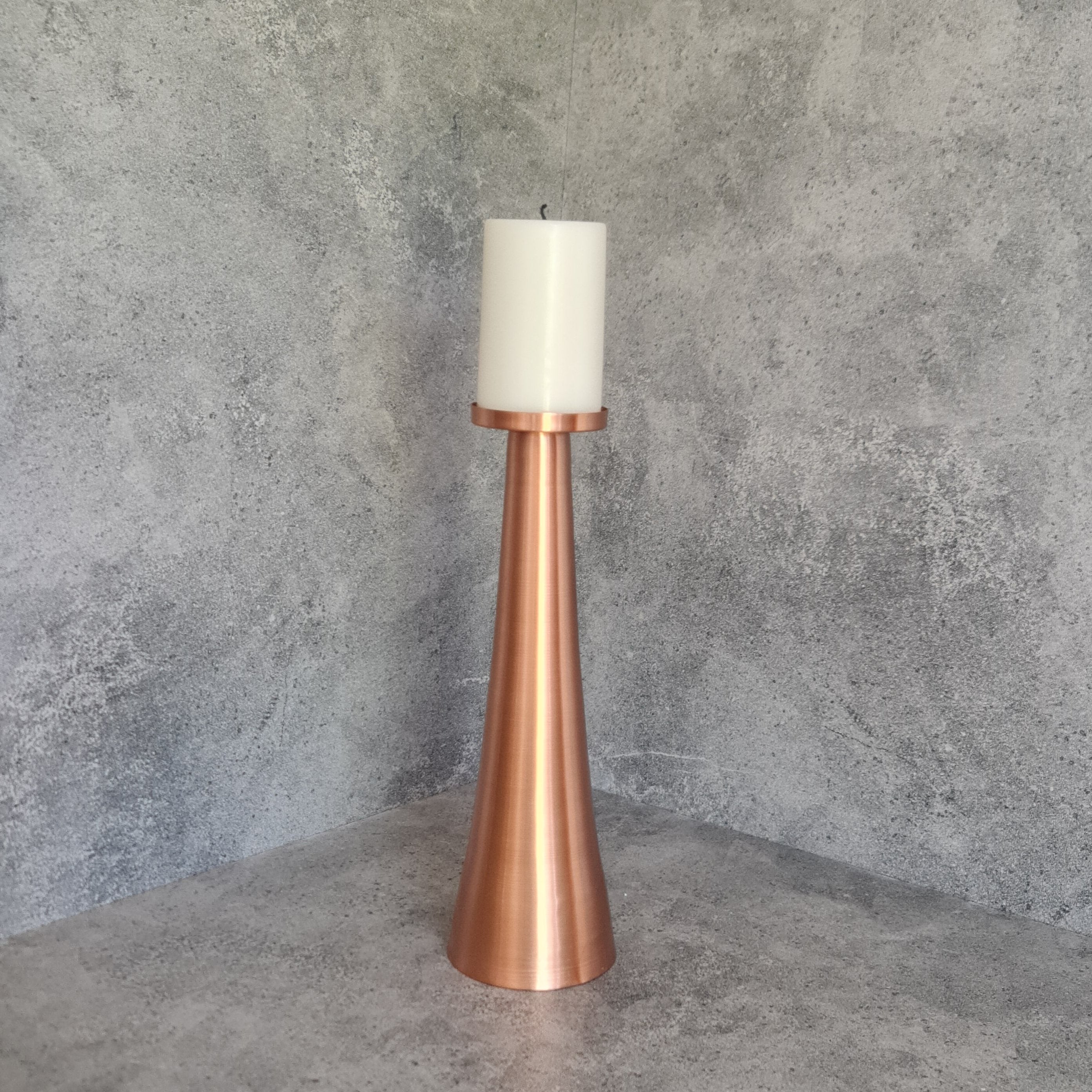 Copper Tapered Candle Stand, Candle Stand, Home Decor, Copper Candle Stand