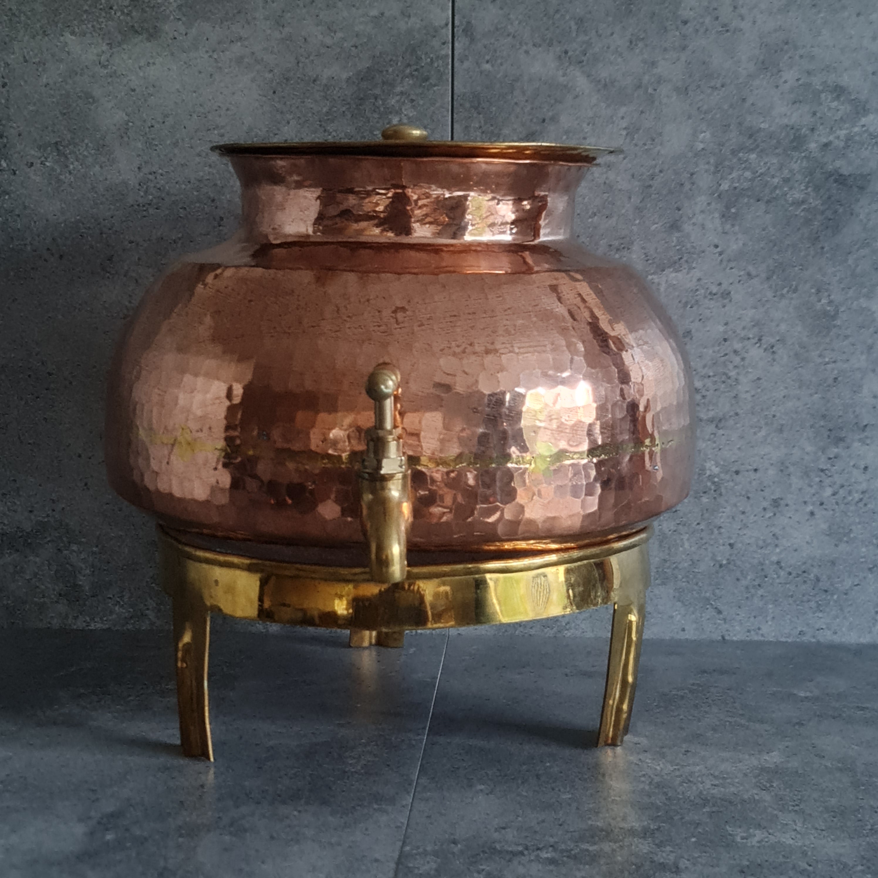 Copper Water Dispenser, Copper water Jug, Copper Jug, Copper Water Storage, Copper Water Pitcher, Copper Water Dispenser