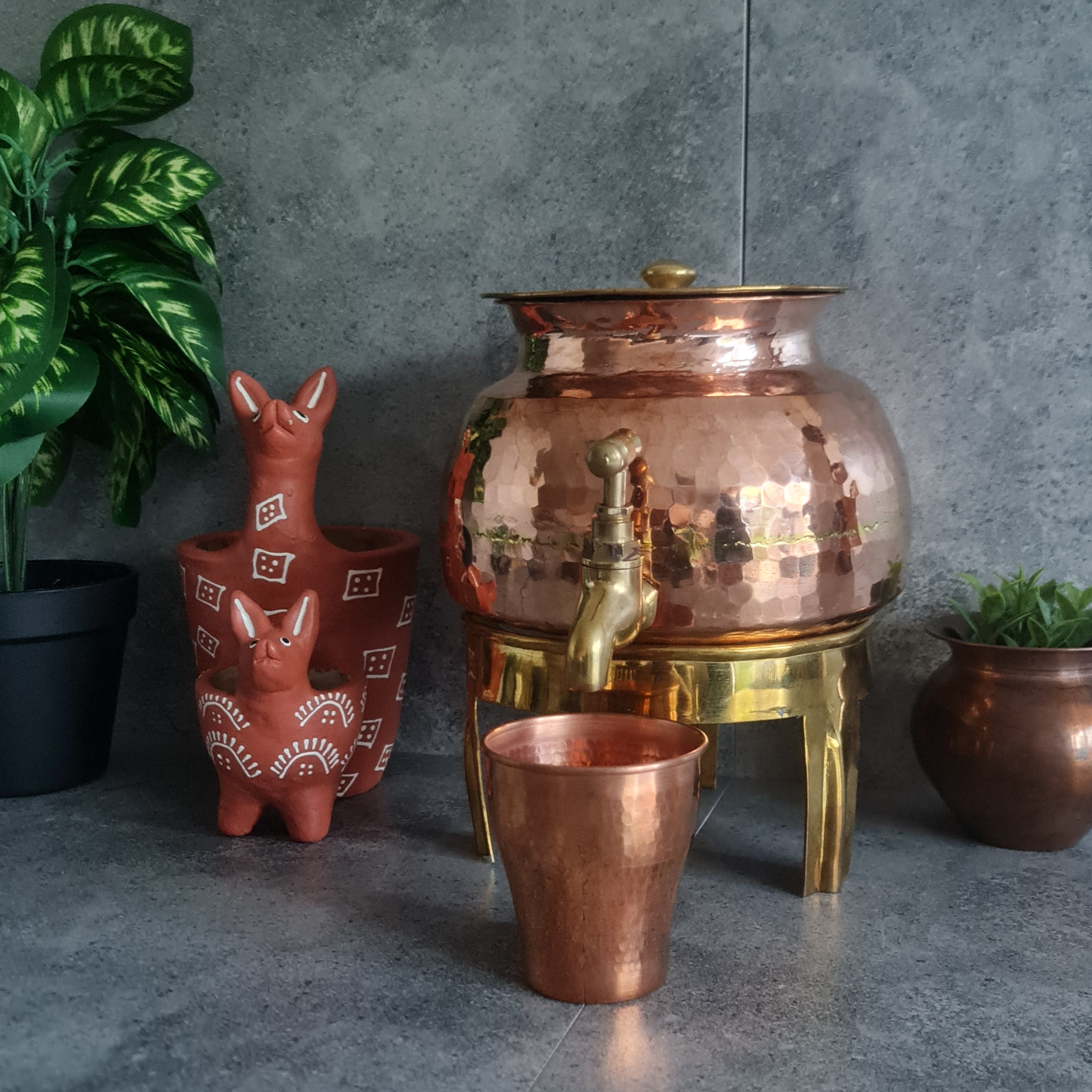 Copper Water Dispenser, Copper water Jug, Copper Jug,Copper Water Storage, Copper Water Pitcher, Copper Water Dispenser