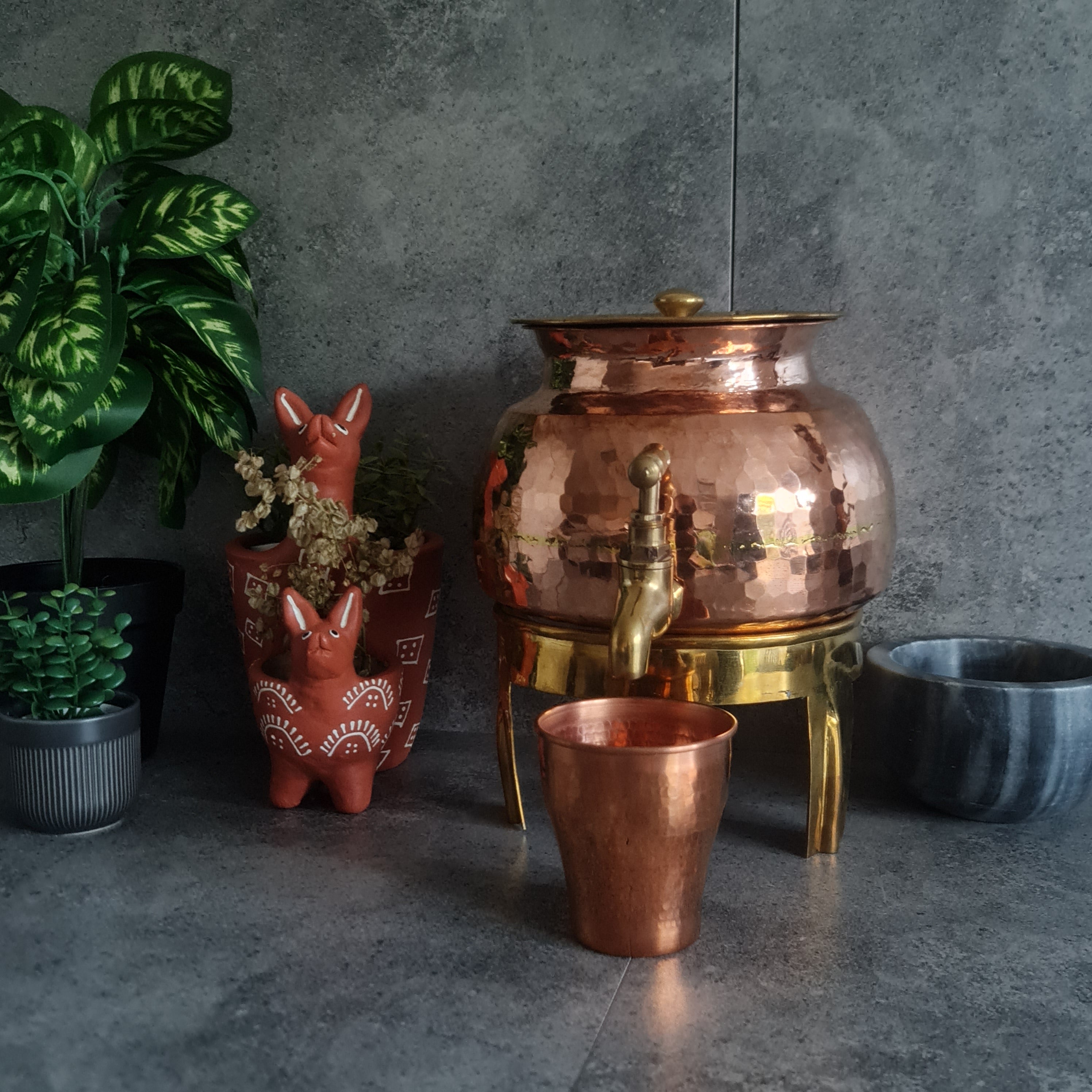 Copper Water Dispenser, Copper water Jug, Copper Jug,Copper Water Storage, Copper Water Pitcher, Copper Water Dispenser