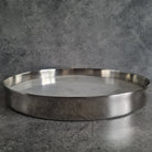 White Marble Tray, White Marble Decorative tray, White Marble Tray with Plain Nickel Ring