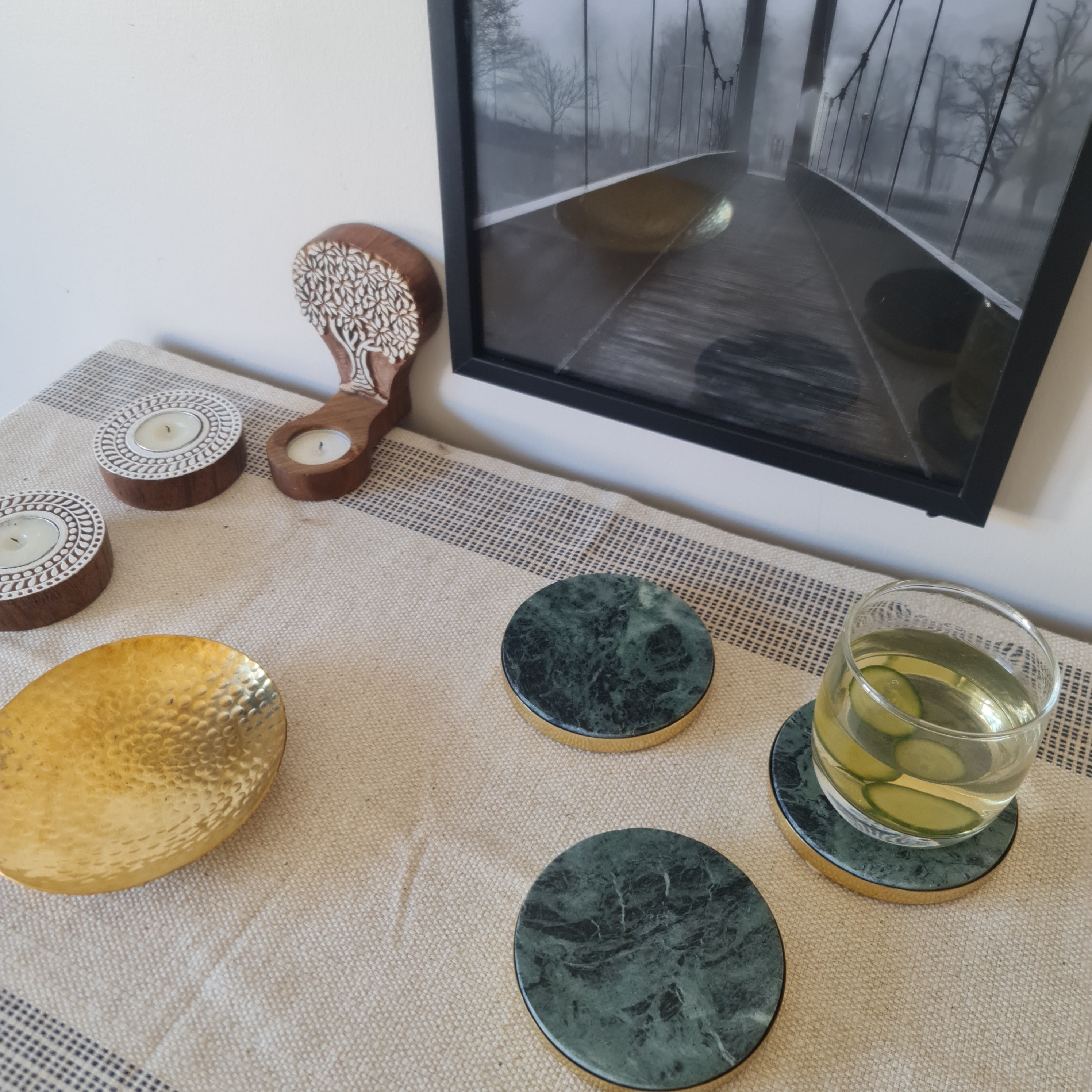Marble drink Coaster, Coaster, Coaster Sets, Marble Coaster Barware Collection, Gift