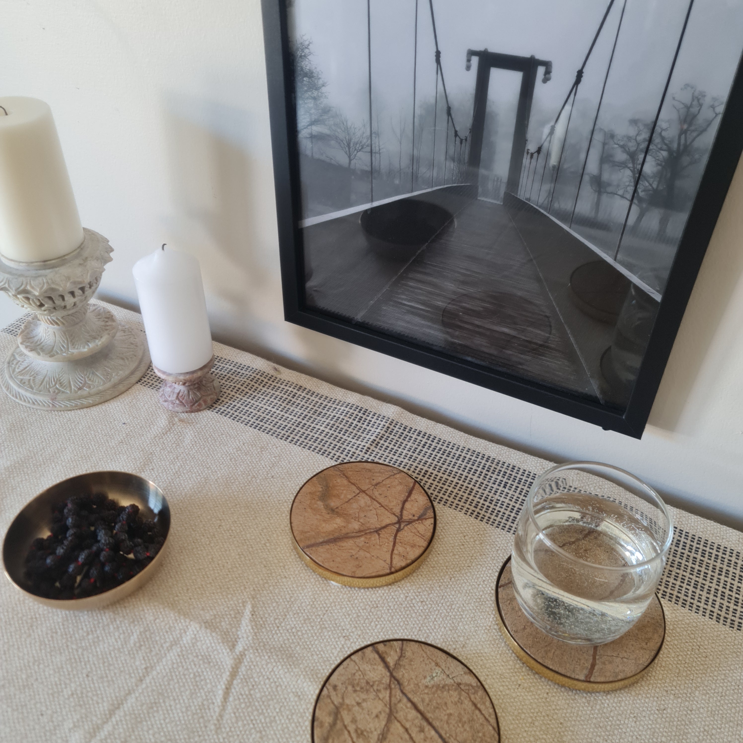 Marble drink Coaster, Coaster, Coaster Sets, Marble Coaster Barware Collection, Gift