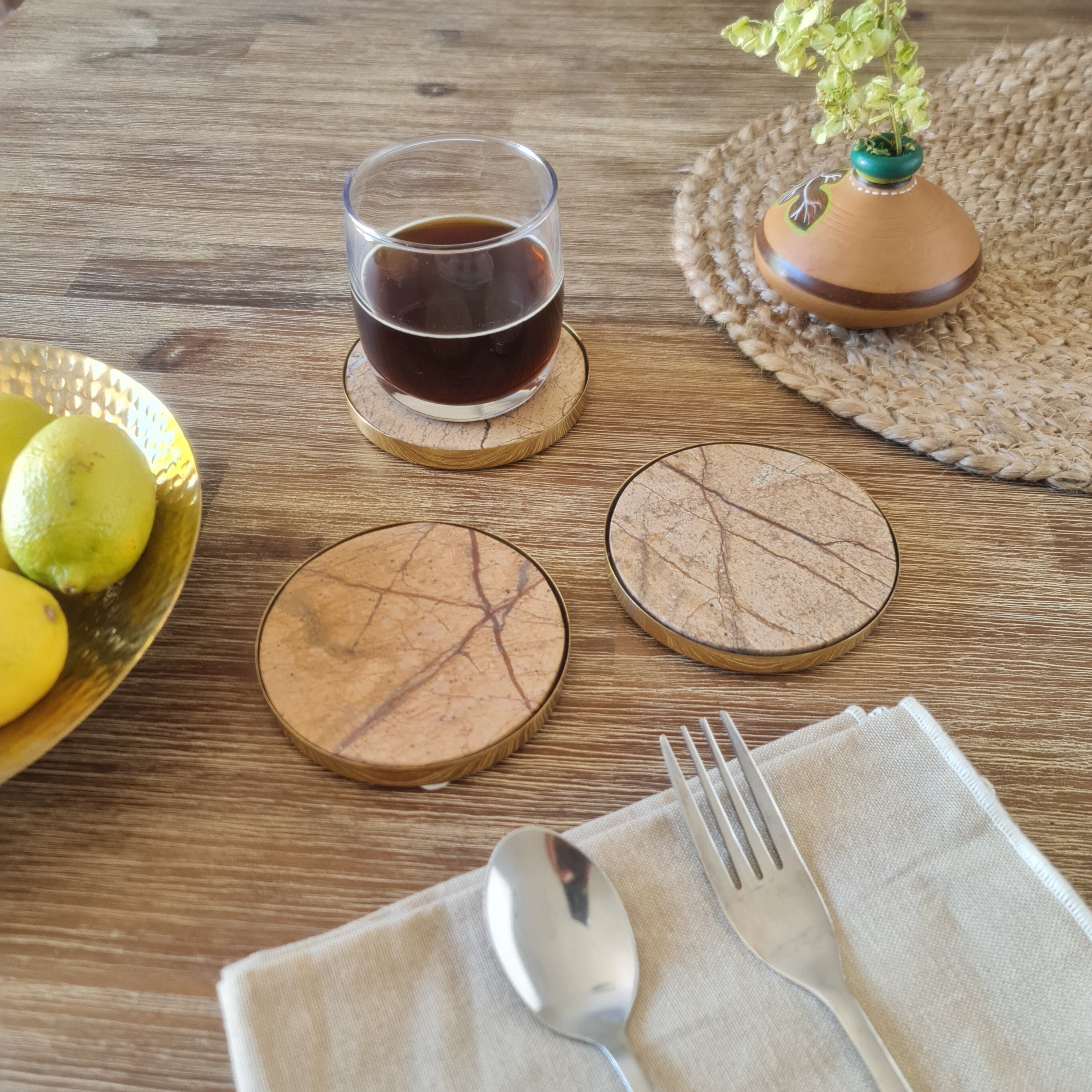 Marble drink Coaster, Coaster, Coaster Sets, Marble Coaster Barware Collection, Gift