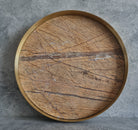 Golden Forest Marble Tray, Marble Decorative tray, White Marble Tray with Brass Ring