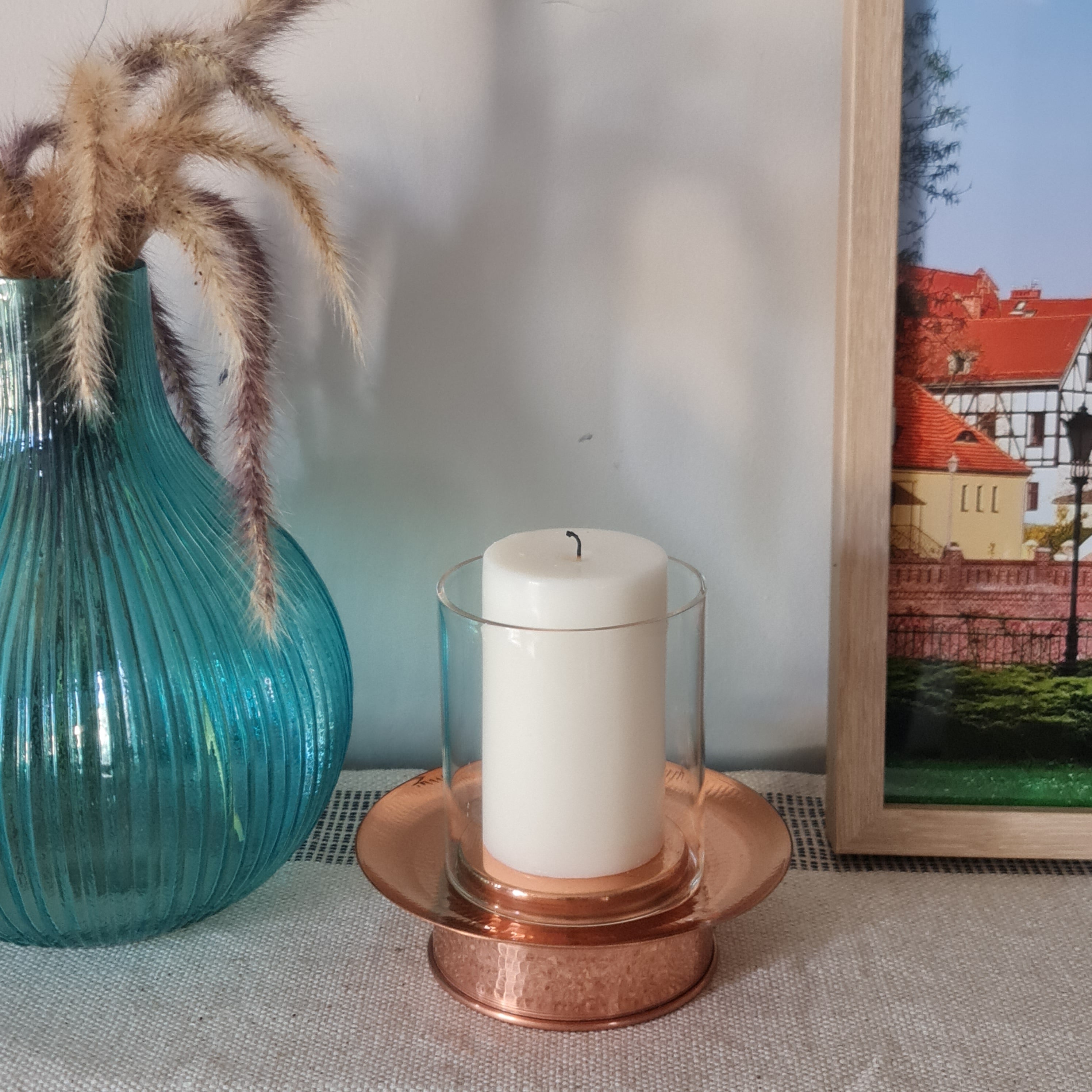 Halo Candle Stand, Copper Candle Stand, Home Decor