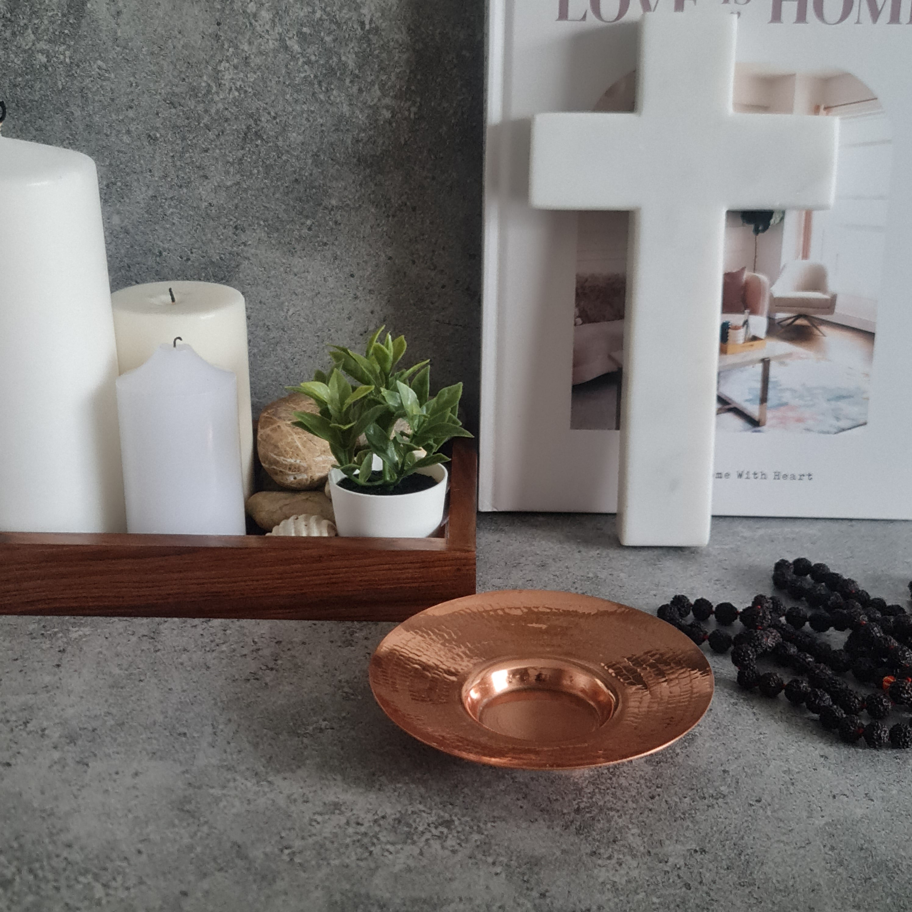Halo Tealight Candle Holder, Cooper Tea Light Holder, Home Decor