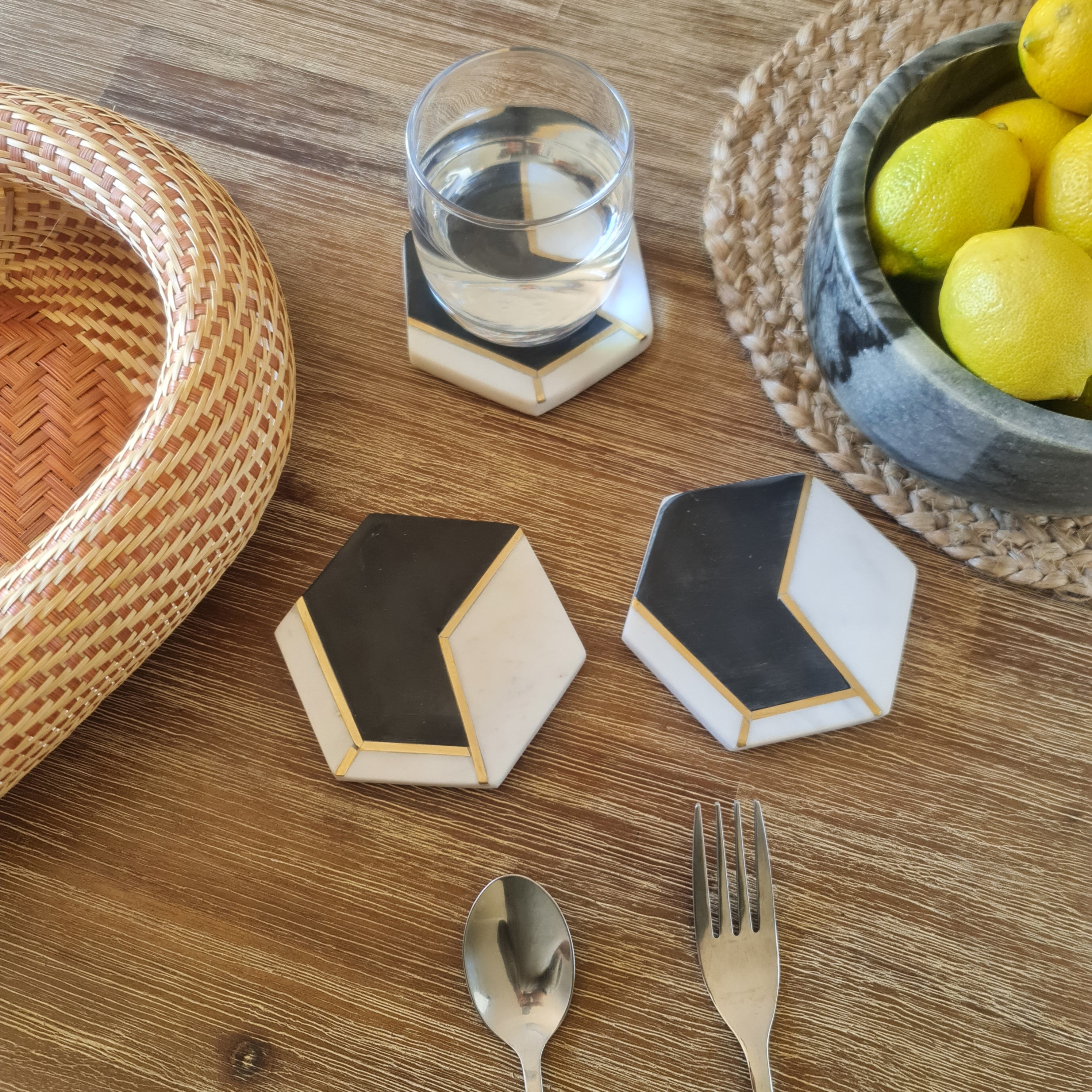 Marble drink Coaster, Coaster, Coaster Sets, Marble Coaster Barware Collection, Gift