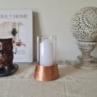 Hurricane Candle Stand, Copper Candle Stand, Home Decor