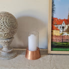 Hurricane Candle Stand, Copper Candle Stand, Home Decor