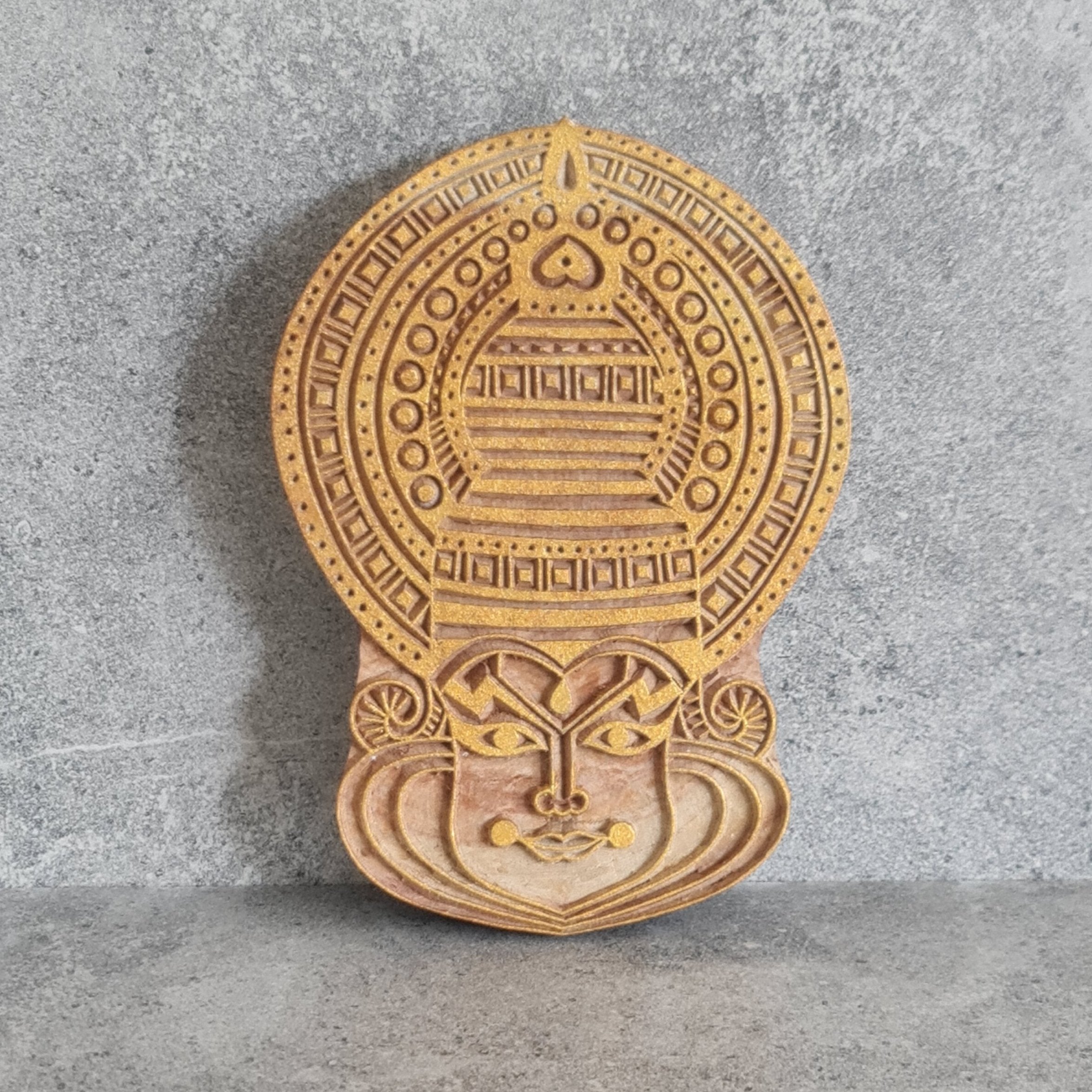 Wall Décor, Wooden Decorative Showpiece, Figurine, Home Decor, Kathakali Visage Wall Décor