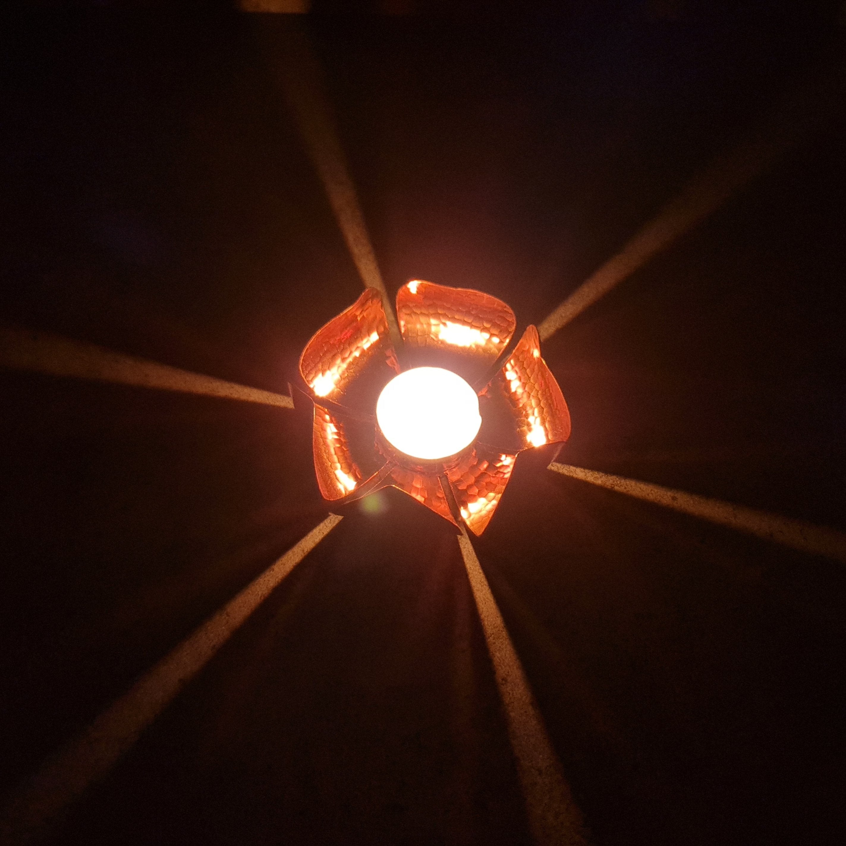Lotus Tealight Candle Holder, Tealight Candle Holder, Copper Tealight Candle Holder, Handmade Tealight Candle Holder, Home decor