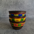 Serving Bowl, Snacks Bowl, Wooden Bowl, Dip Bowl, Decorative Bowl, Handprinted Bowl